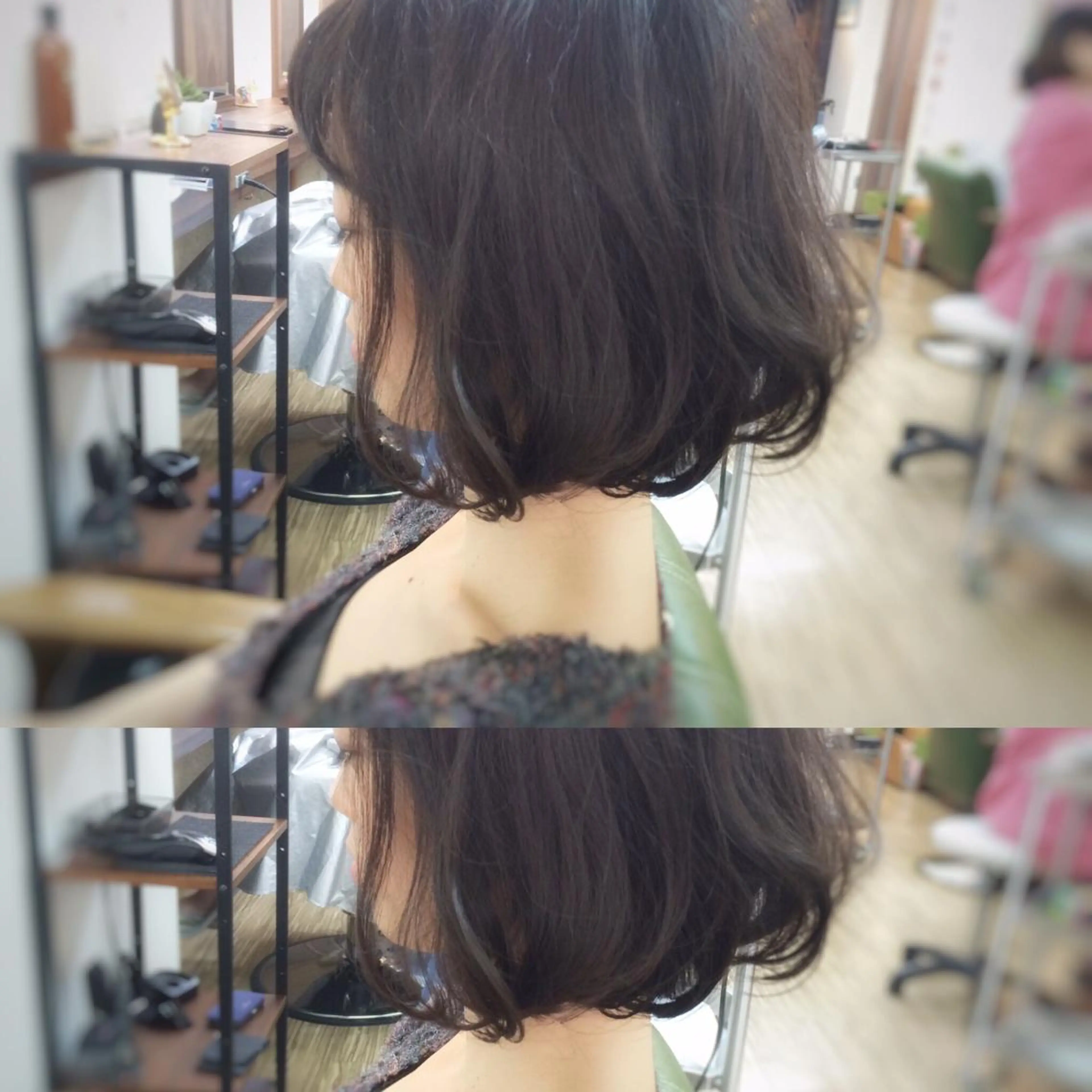 ショート ミディアム カラー アッシュ ブラウンカラー ボブ 外ハネヘア トリートメント 🟦髪質改善6年 💊YAMAMOTOのヘアスタイル