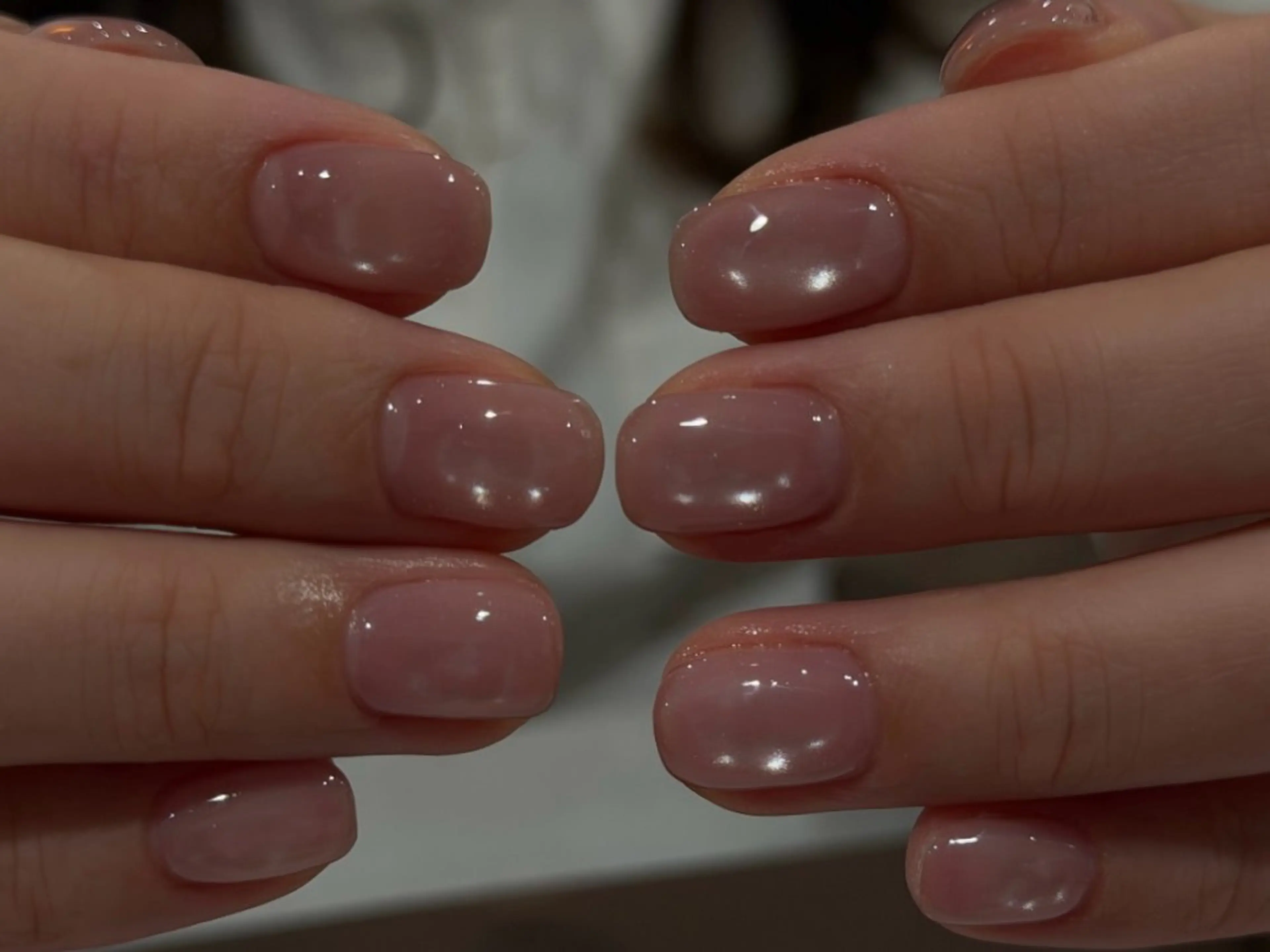 ネイル マグネットネイル ビー玉ネイル ピンク ワンホンネイル ハンドネイル ANOVA アノヴァのネイルデザイン