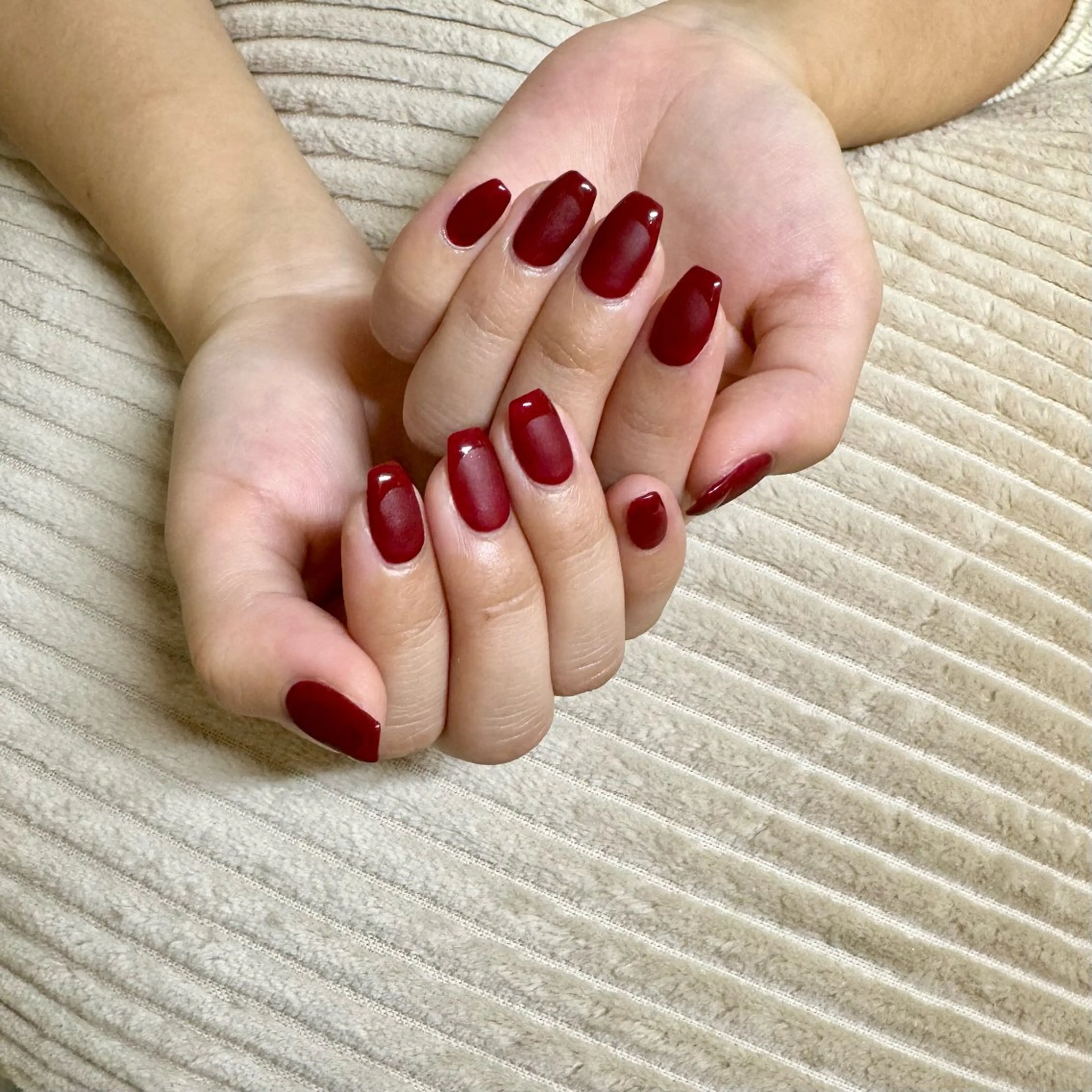 ネイル フレンチネイル マットネイル ハンドネイル 山﨑 葉月のネイルデザイン