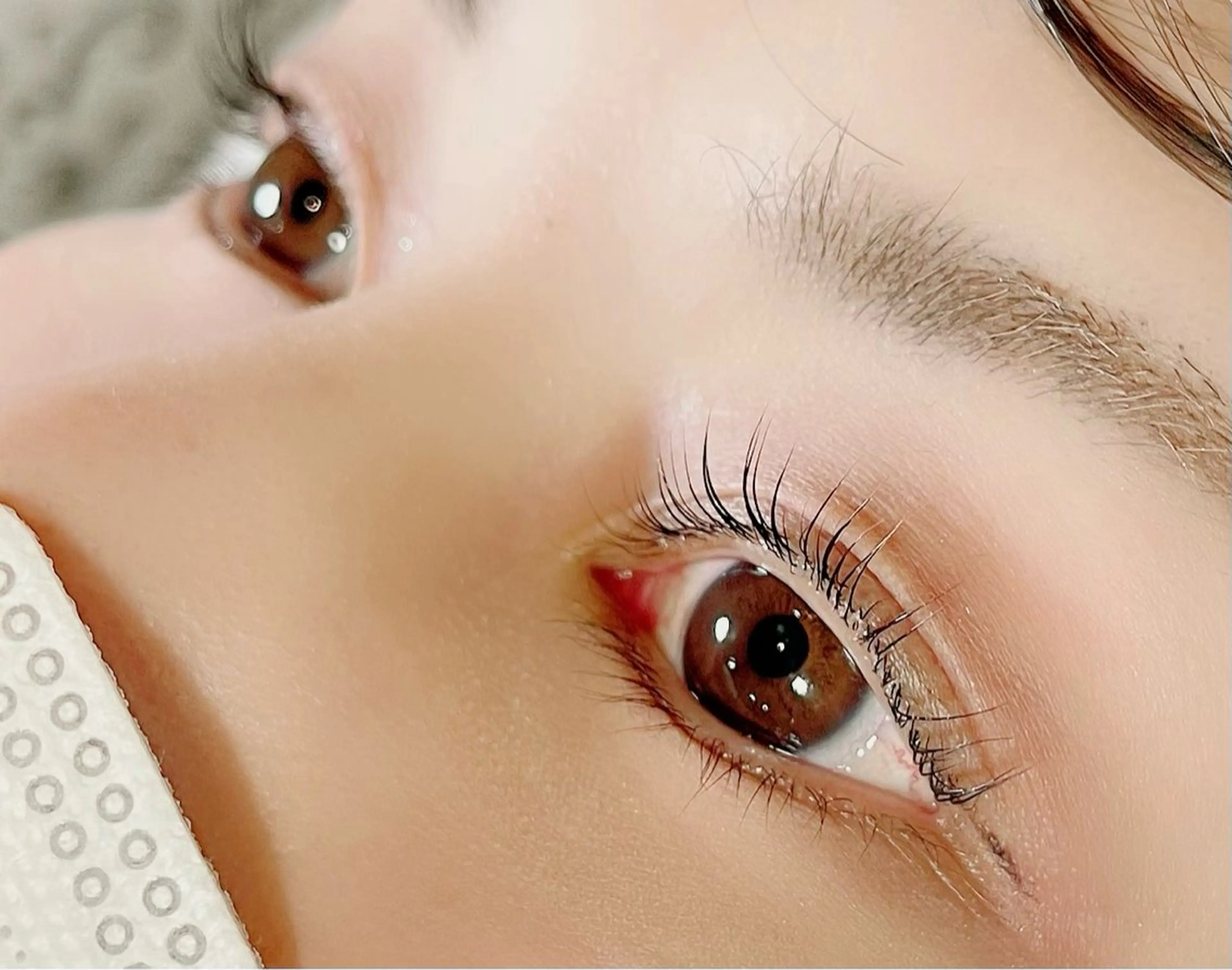 マツエク・マツパ フラットラッシュ パリジェンヌラッシュリフト 一重×まつ毛パーマ ボリュームラッシュ Charme 五反田・不動前・目黒のマツエク・マツパデザイン