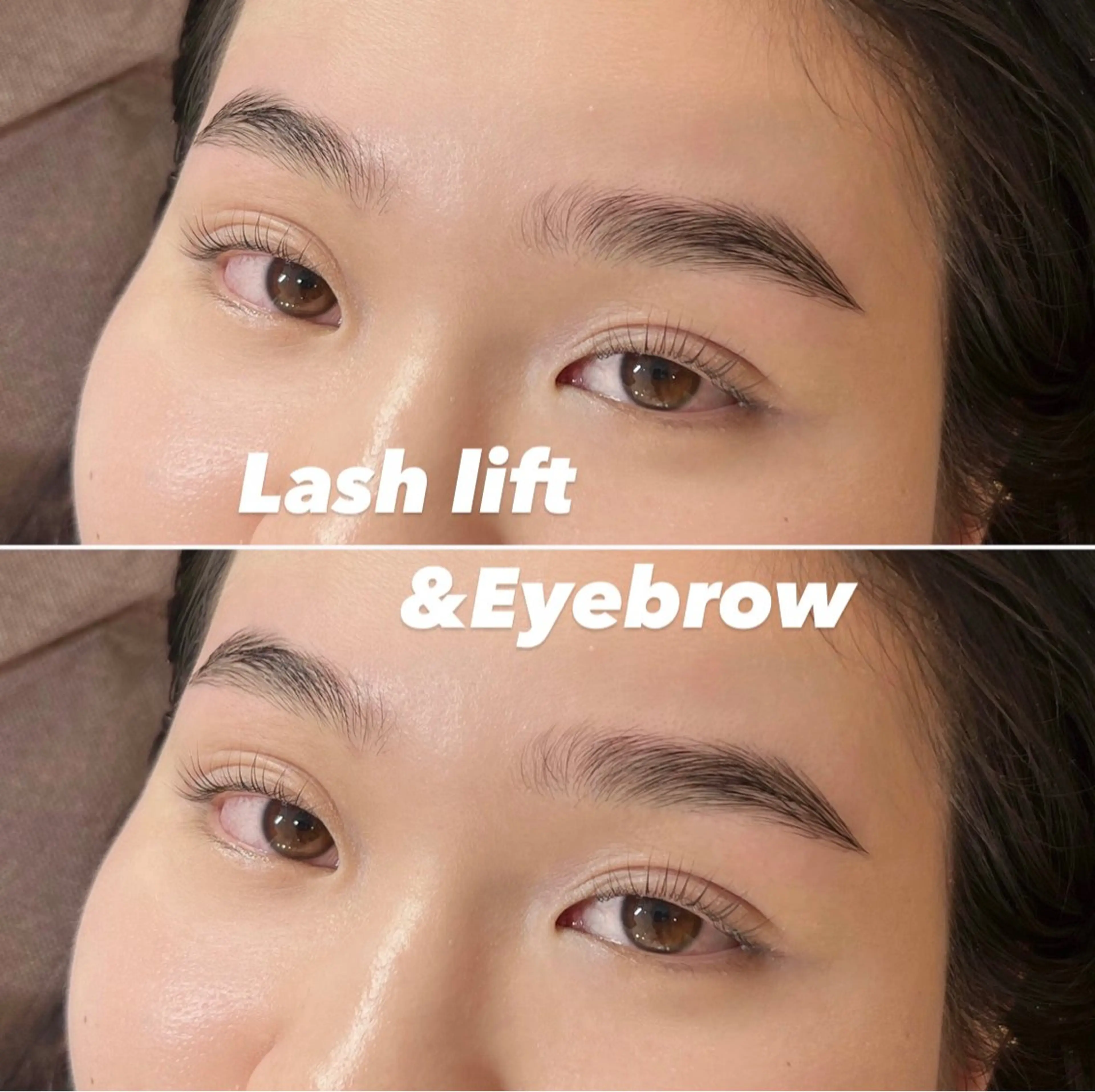 【U30の方限定】 Lashlift&Eyebrow(睫毛パーマ＋アイブロウリフト＋ワックス＋ツィザーワーク＋メイク)の写真