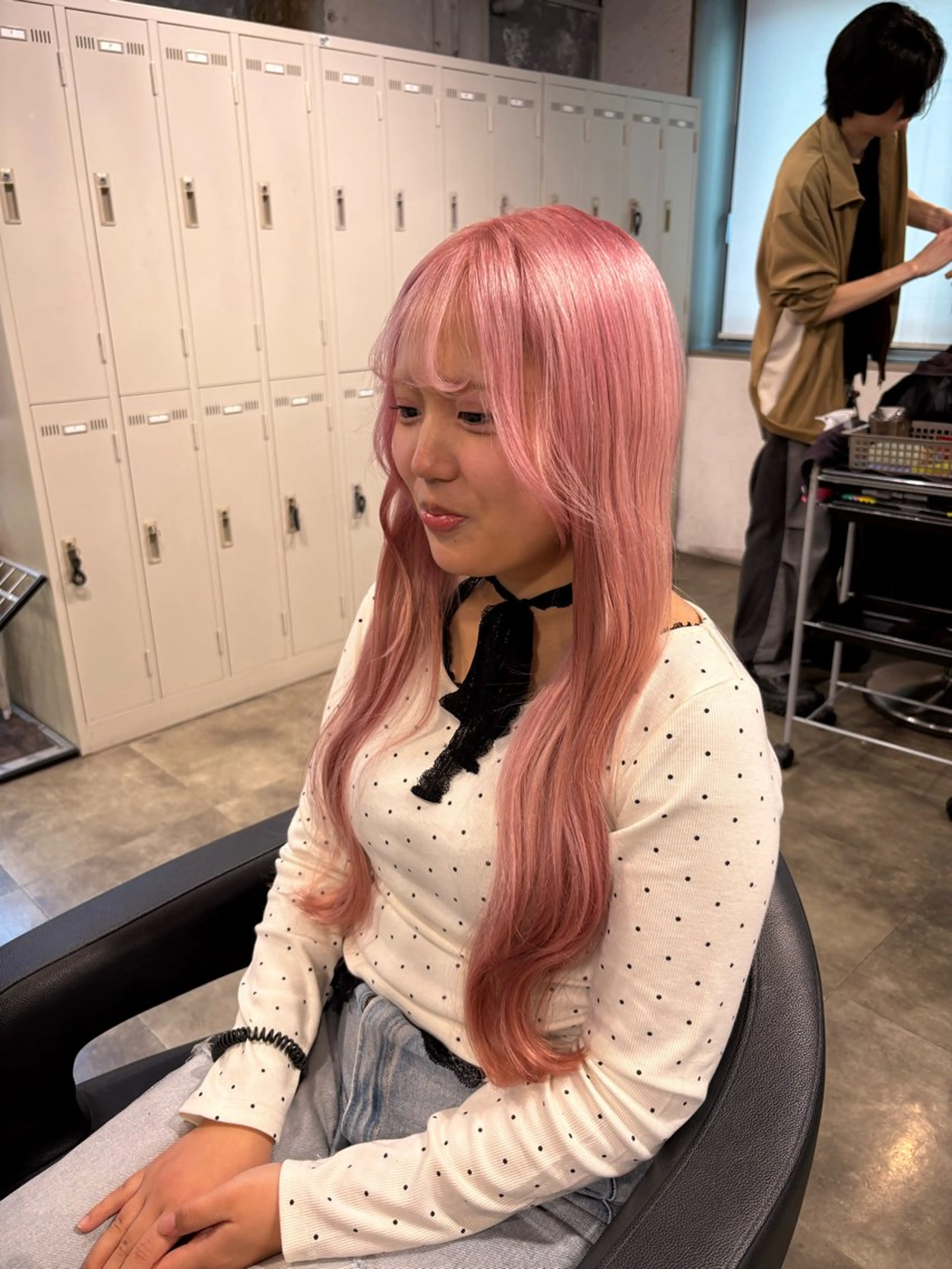 ロング カラー ヘアカラー ハイトーン 横浜💞ミオのヘアスタイル