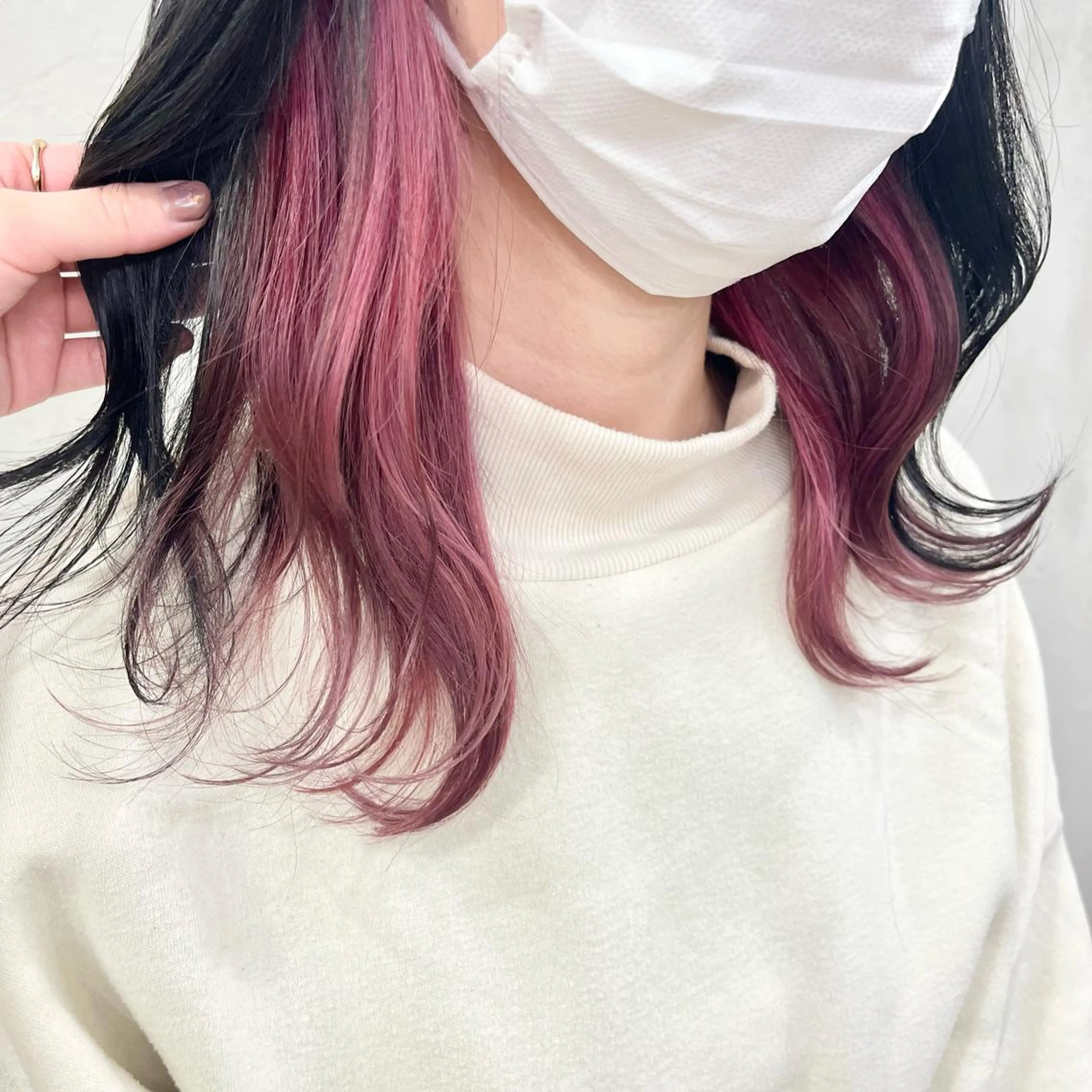 ミディアム カラー ピンクカラー 🫧tomoka 透明感カラー🫧のヘアスタイル