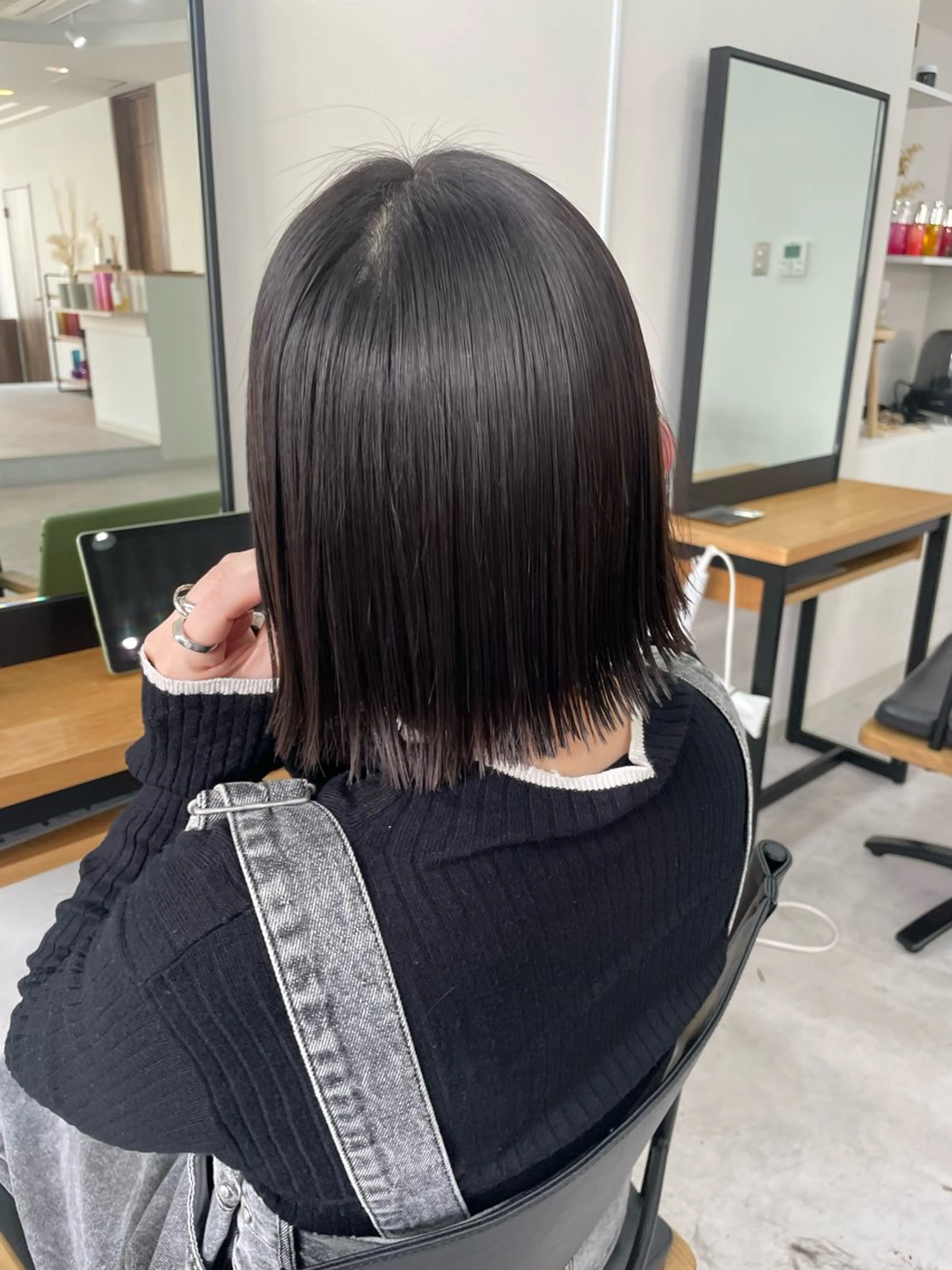 ショート 縮毛矯正 カット 縮毛矯正 トリートメント Mina/岡山/矯正 ブリーチ/レイヤーのヘアスタイル