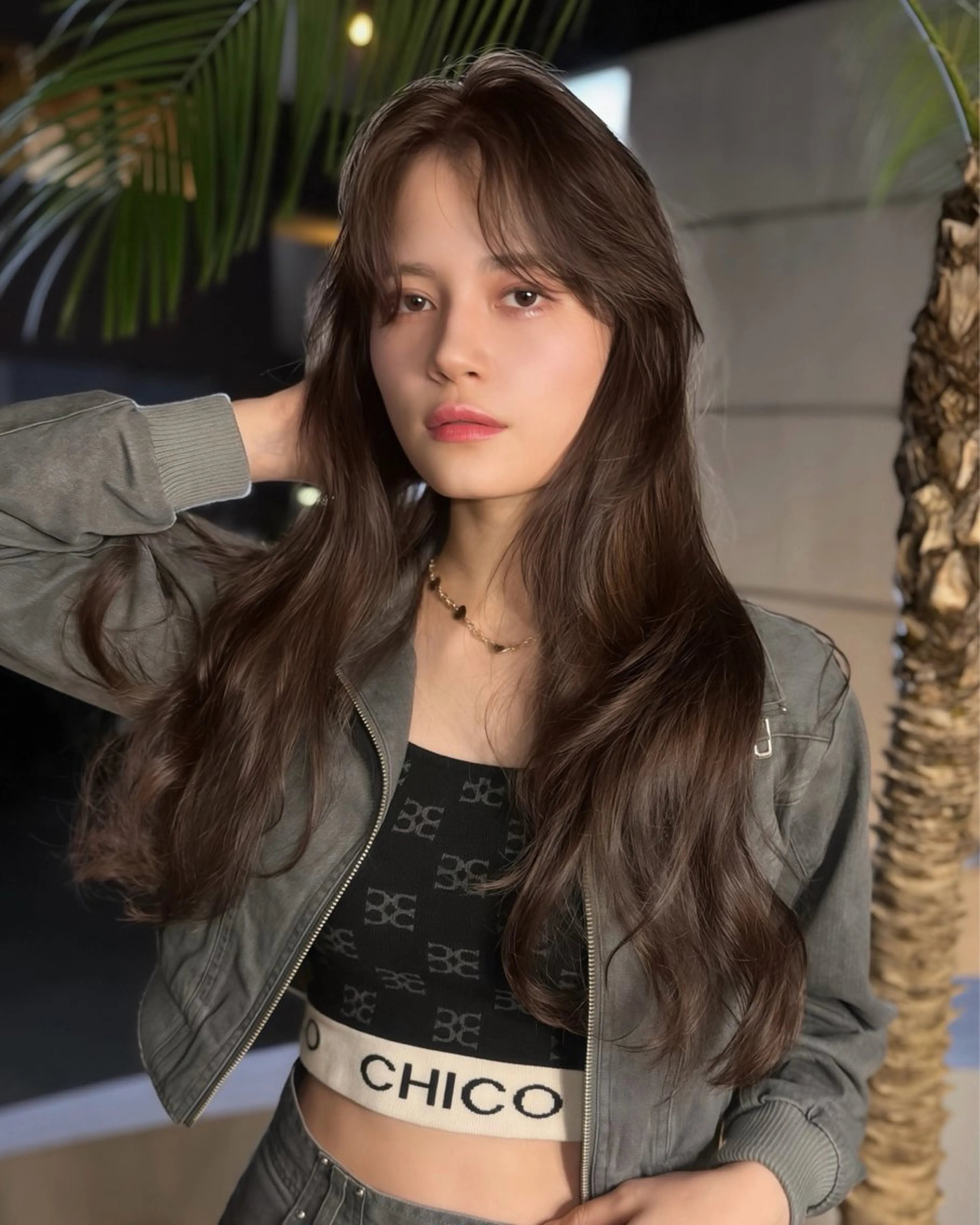 ロング カラー ブリーチ ダブルカラー グレージュ ヘアカラー 🇺🇸海外デザイン iCON TOKYOのヘアスタイル