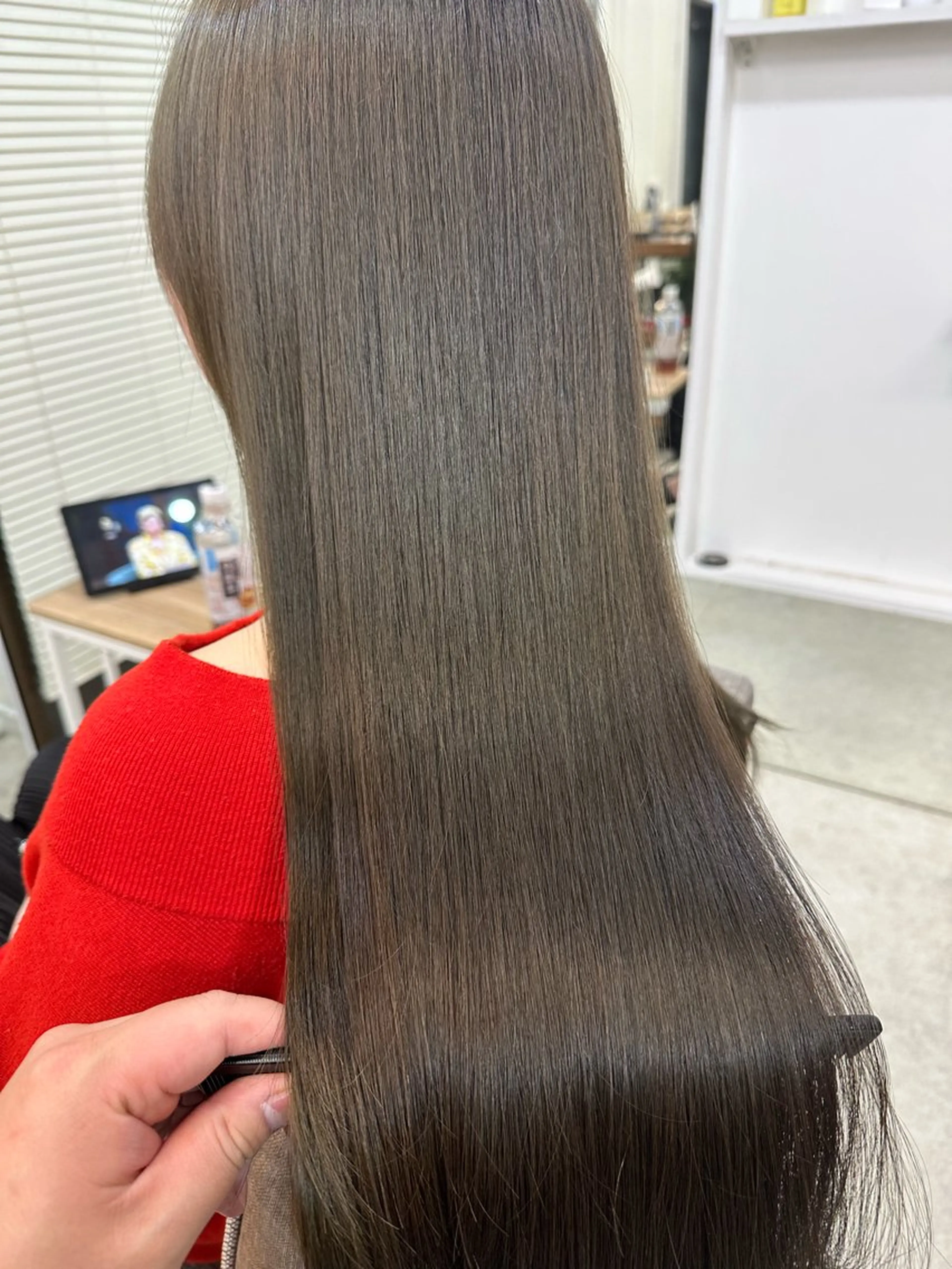 ロング カラー 髪質改善 カット ヘアカラー トリートメント 髪質改善/レイヤー ストウシンゴのヘアスタイル