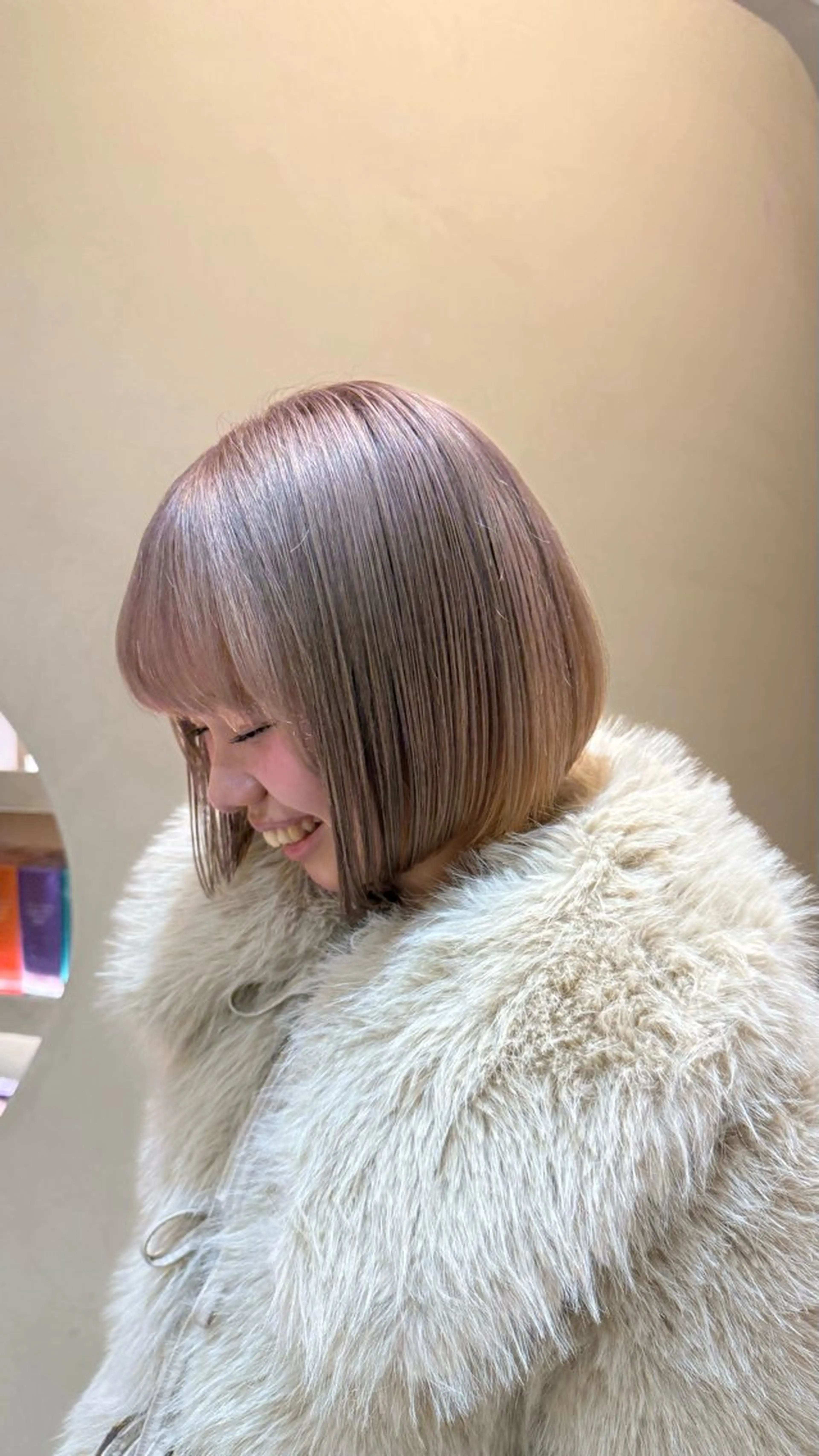 カラー ヘアカラー ハイトーンベージュ カラー/さら🎀のヘアスタイル