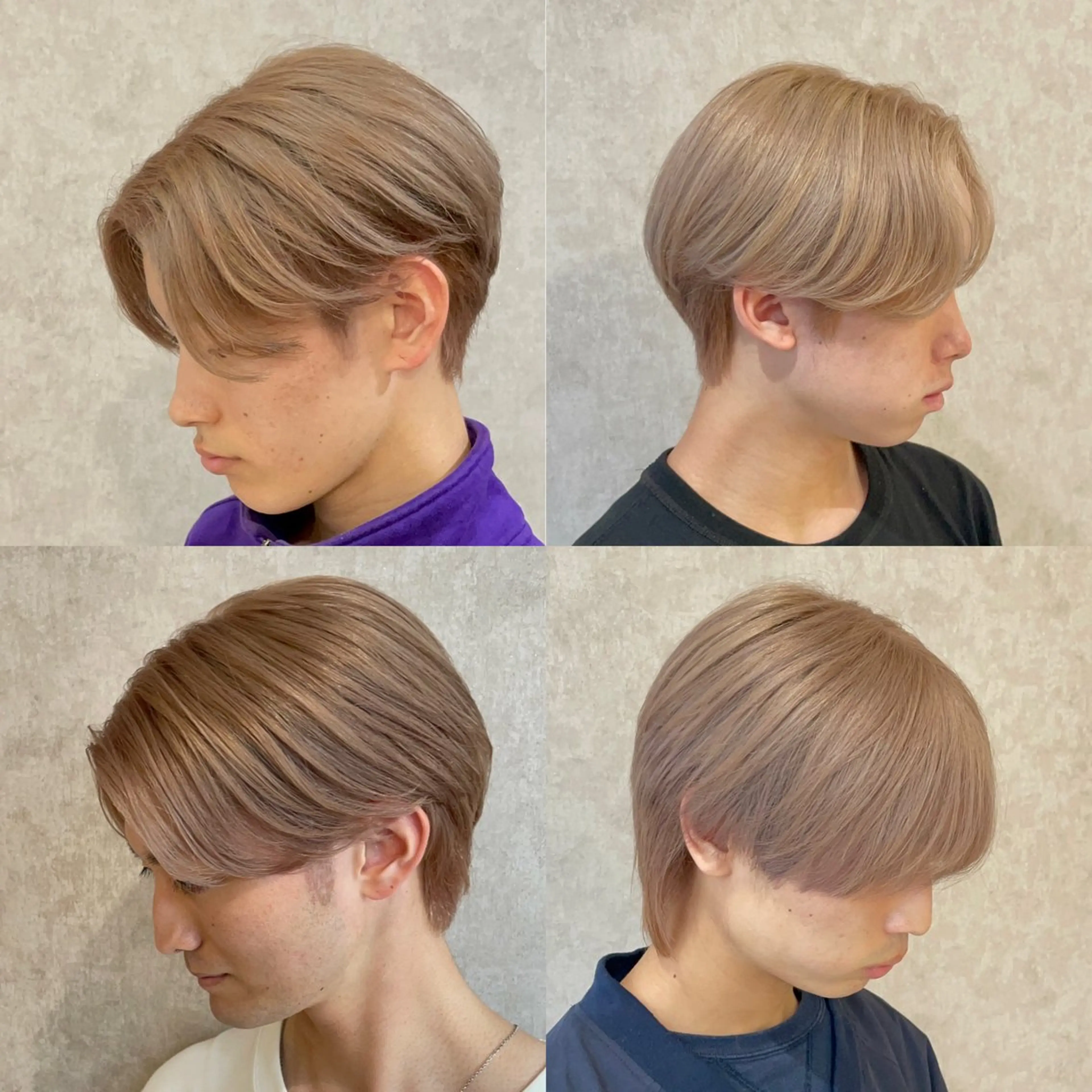 カラー メンズ メンズブリーチ ベージュカラー ブリーチ ケアブリーチ 透明感カラー バレイヤージュ特化｜ Takuのヘアスタイル