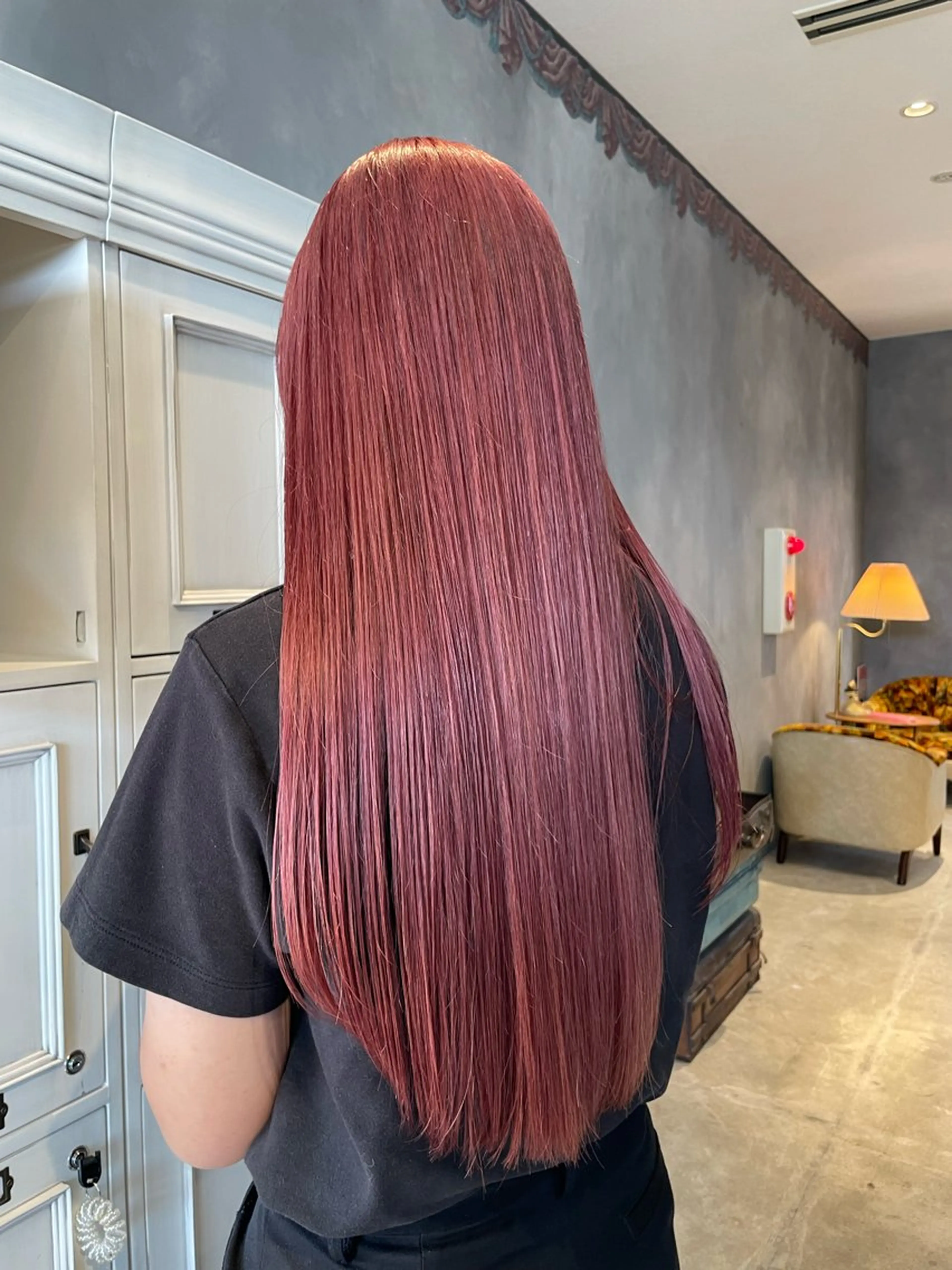 ロング カラー ヘアカラー トリートメント 長谷川 沙紀のヘアスタイル