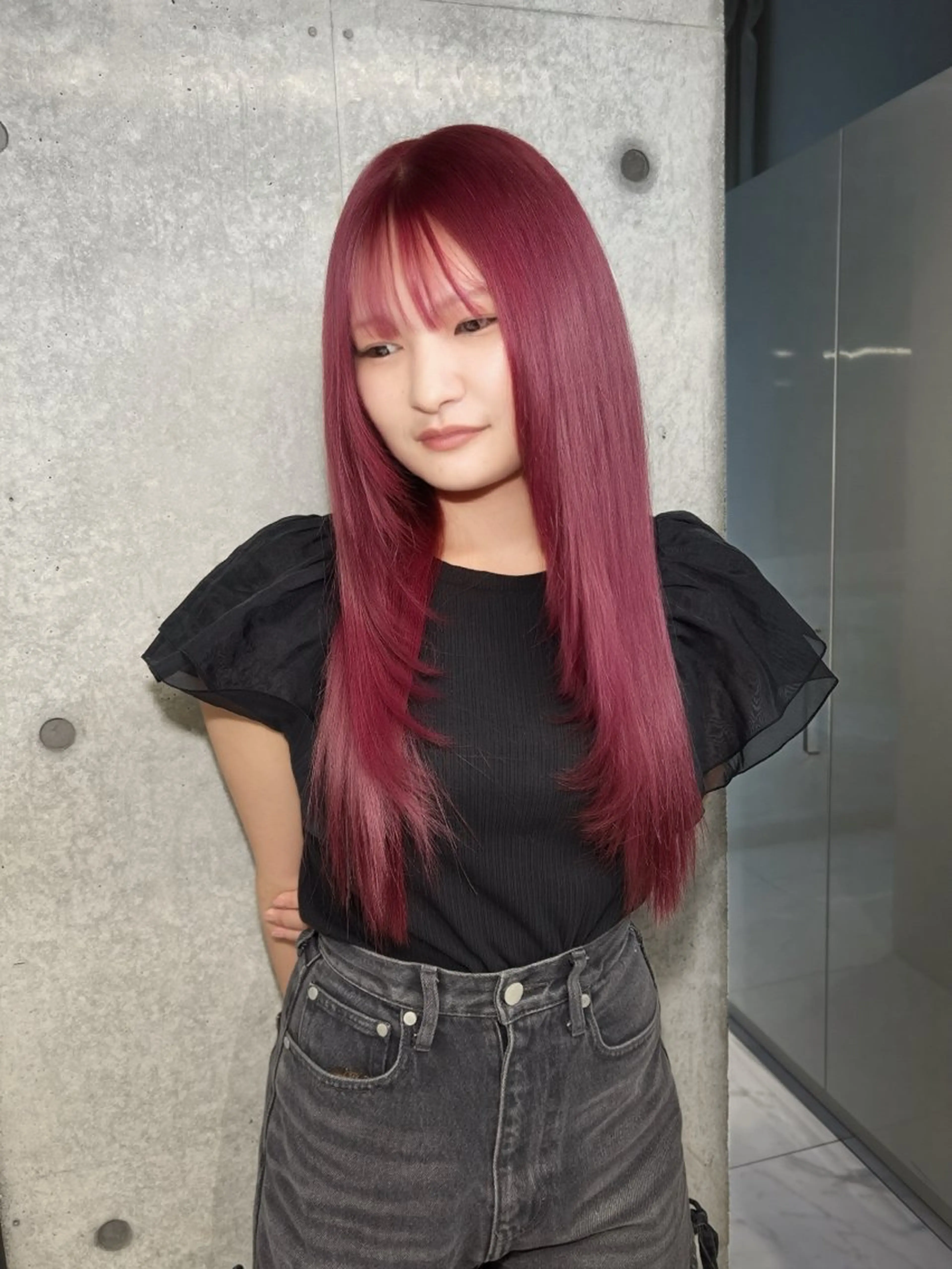 カラー ブリーチ ヘアカラー トリートメント ️💜akari💜 ハイトーン/レイヤーのヘアスタイル