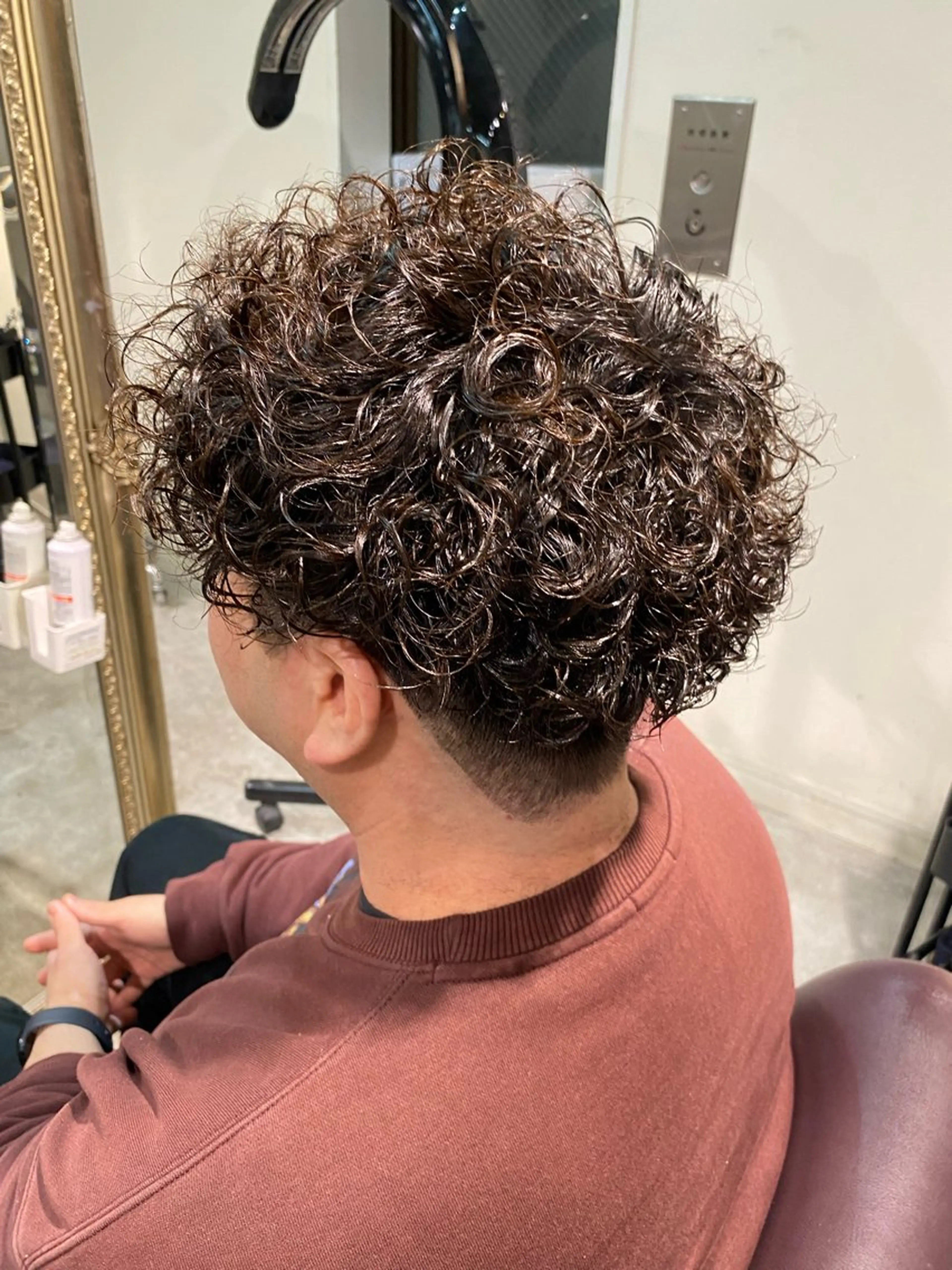 パーマ メンズ パーマ特化/フェザー パーマシャドウ/真生のヘアスタイル