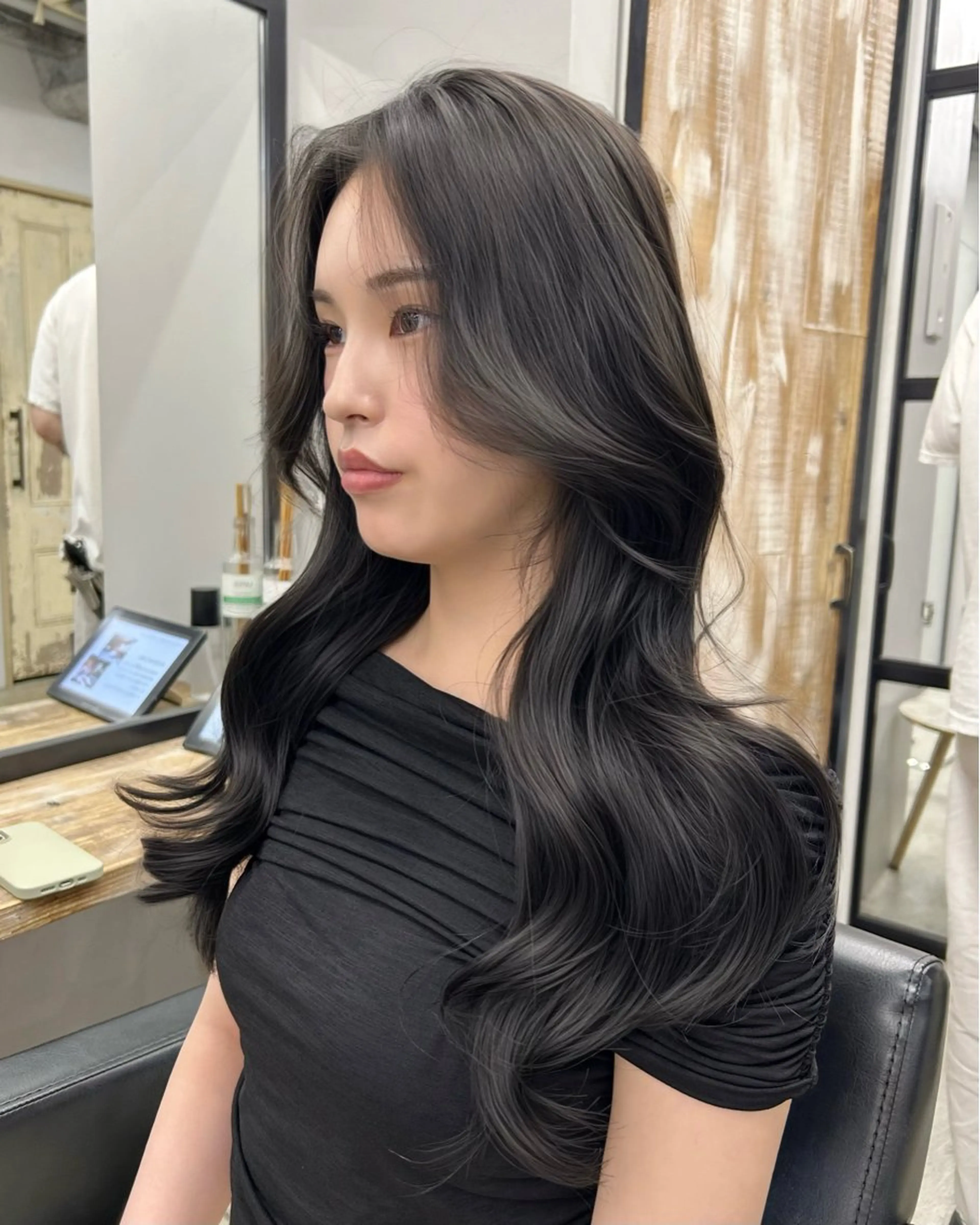 ロング レイヤーカット／韓国 🤎きのした いちかのヘアスタイル