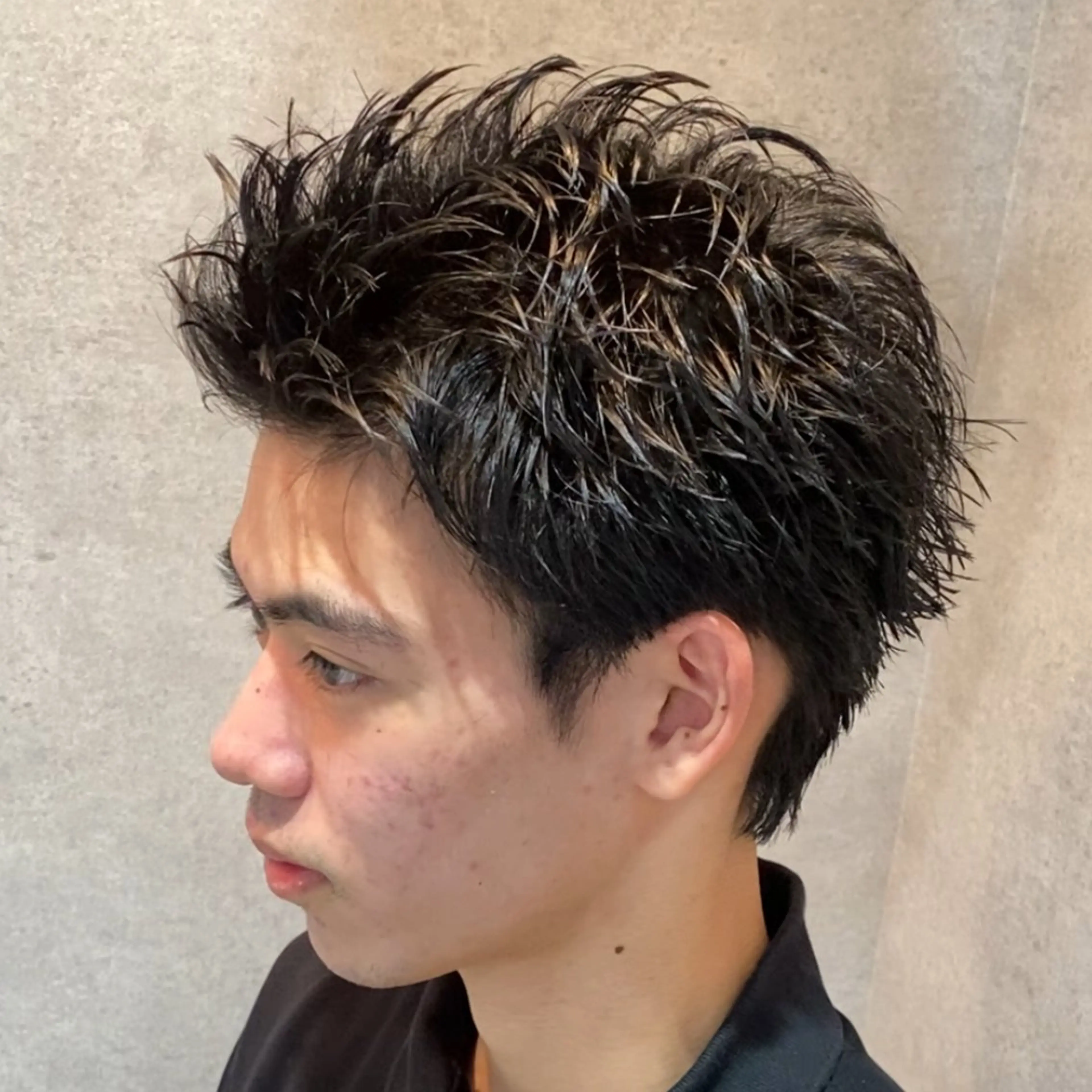 パーマ メンズ 渋谷サーフカール アメカジ美容師のヘアスタイル