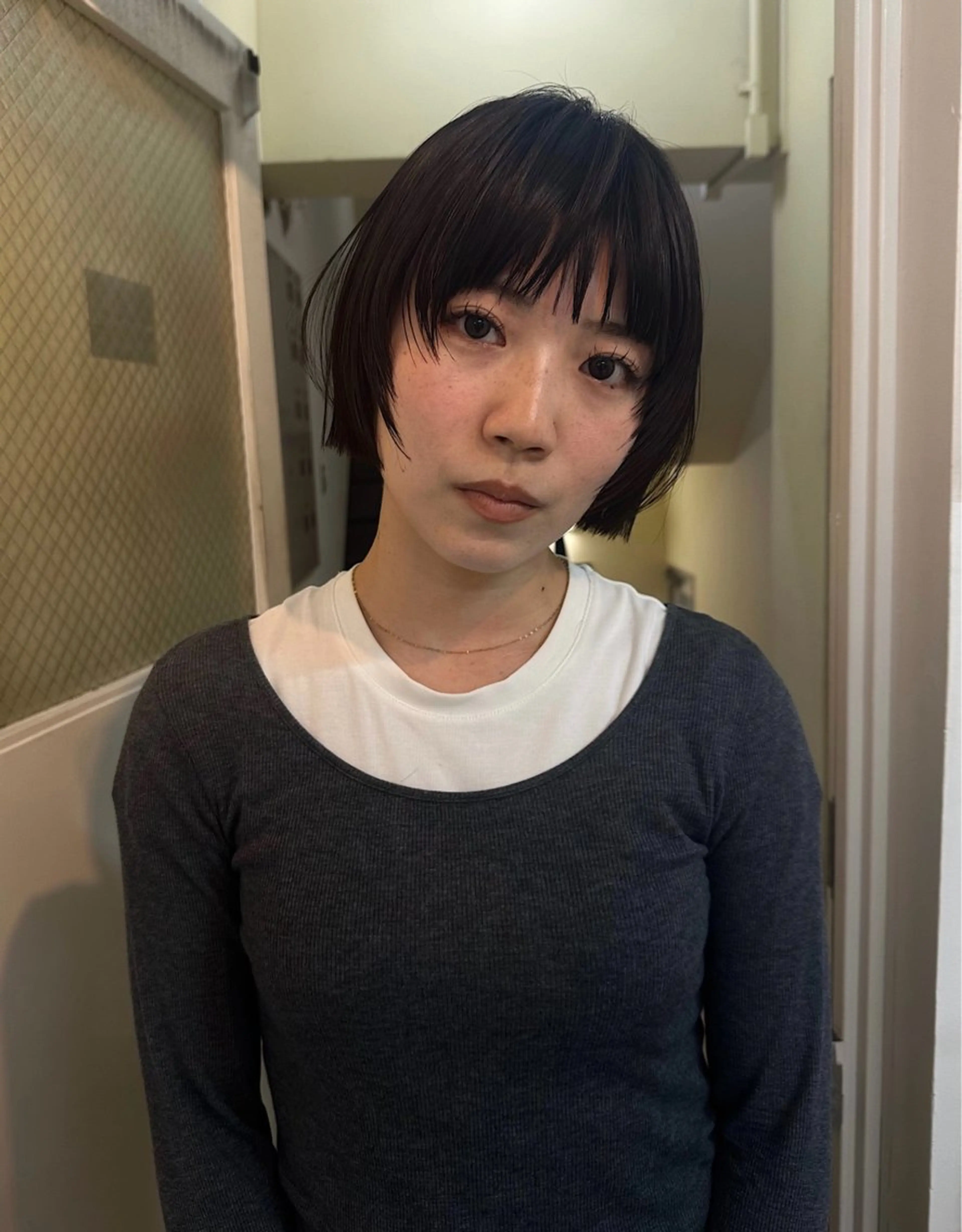 ショート レイヤーカット 竹中 彩音のヘアスタイル