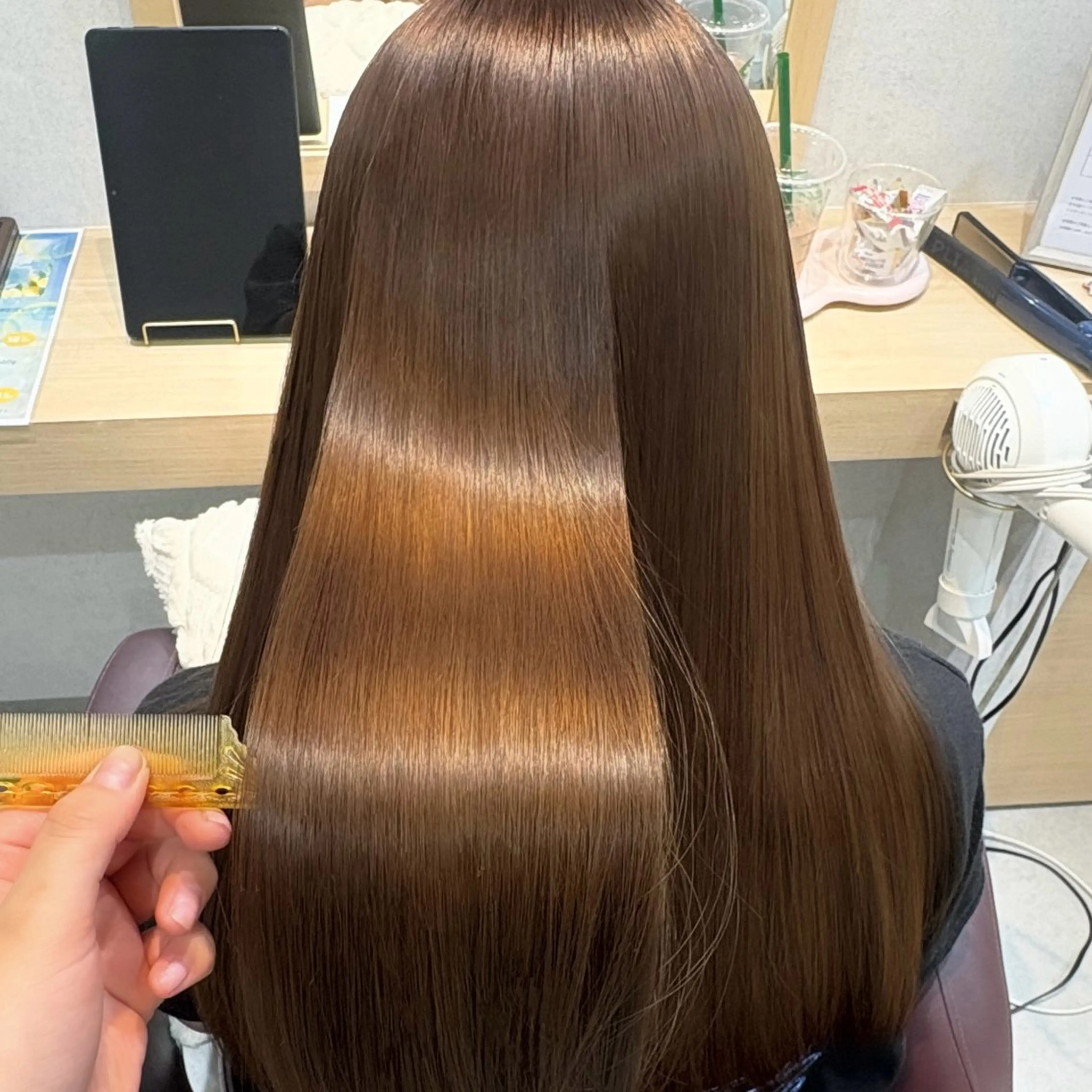 ロング カラー パーマ 透明感/チョコカラー 💍TAMA💍のヘアスタイル