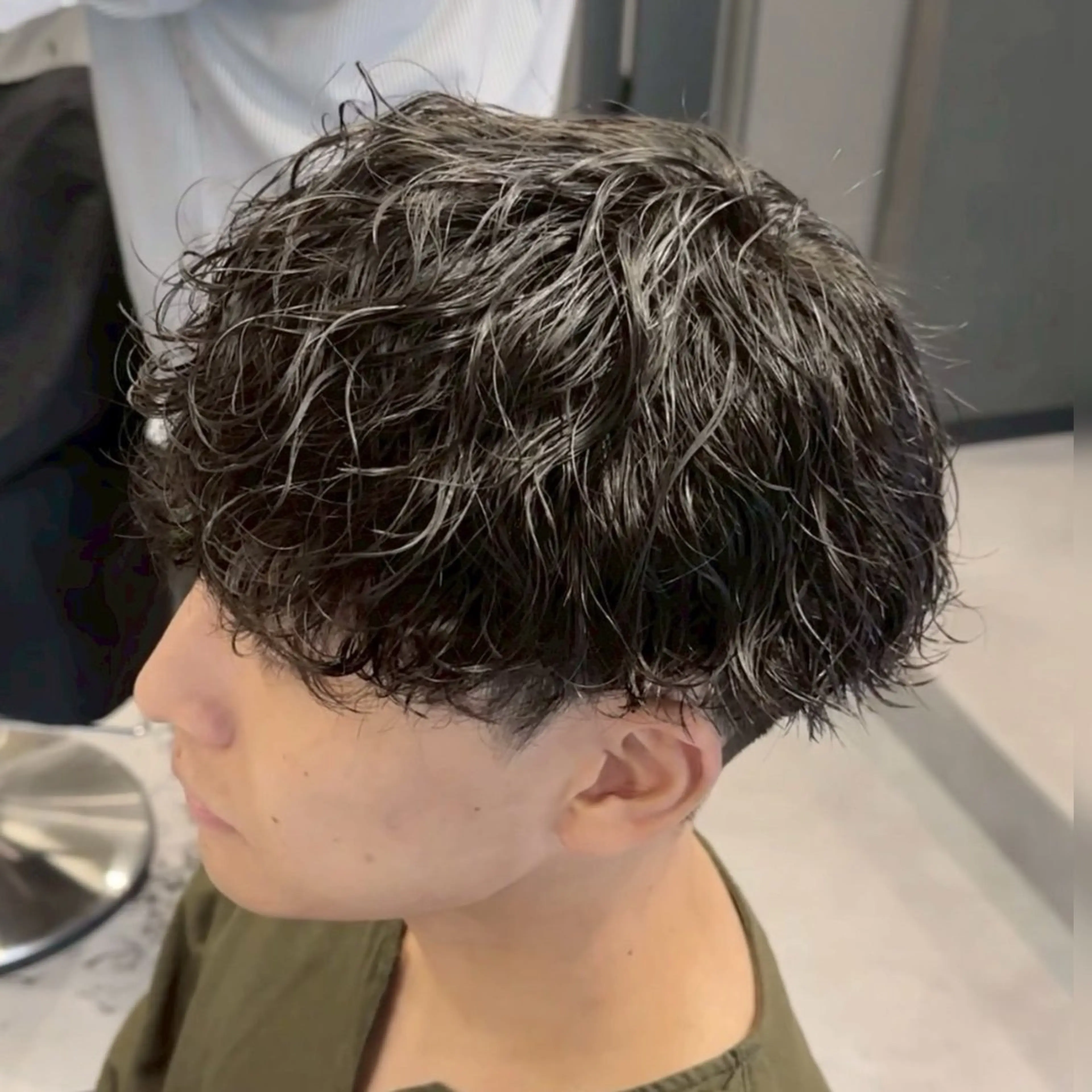 パーマ メンズ カット パーマ シャドウ🐾✖️ 波巻き🌊/AOIのヘアスタイル