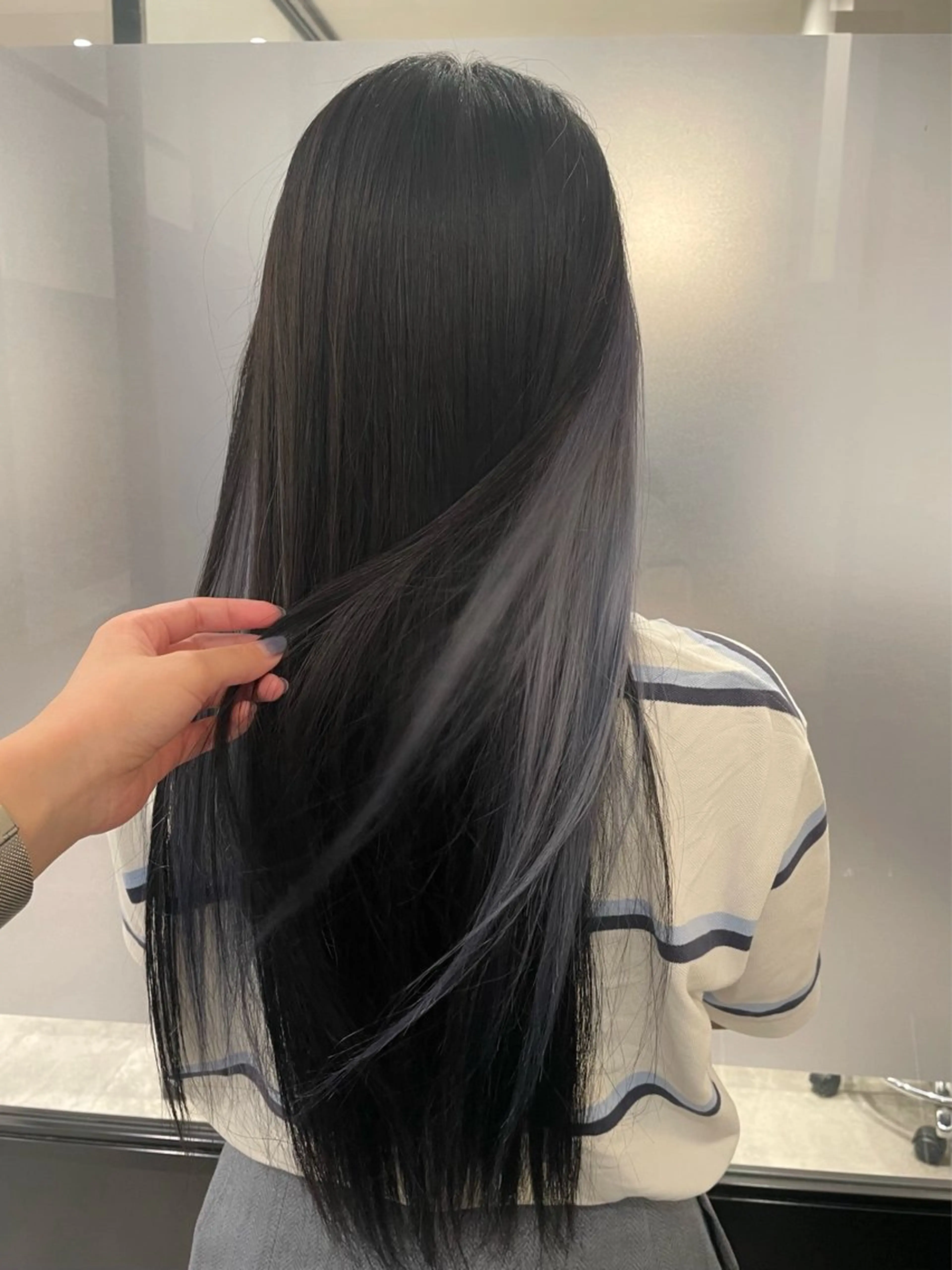 ロング カラー ヘアアレンジ ベージュカラー ブリーチ ケアブリーチ デザインカラー ダブルカラー カット ヘアカラー トリートメント ヘアセット SALOWIN原宿ash店所属・憧れの艶ハイトーンへ 🌙サイダサキのヘアスタイル