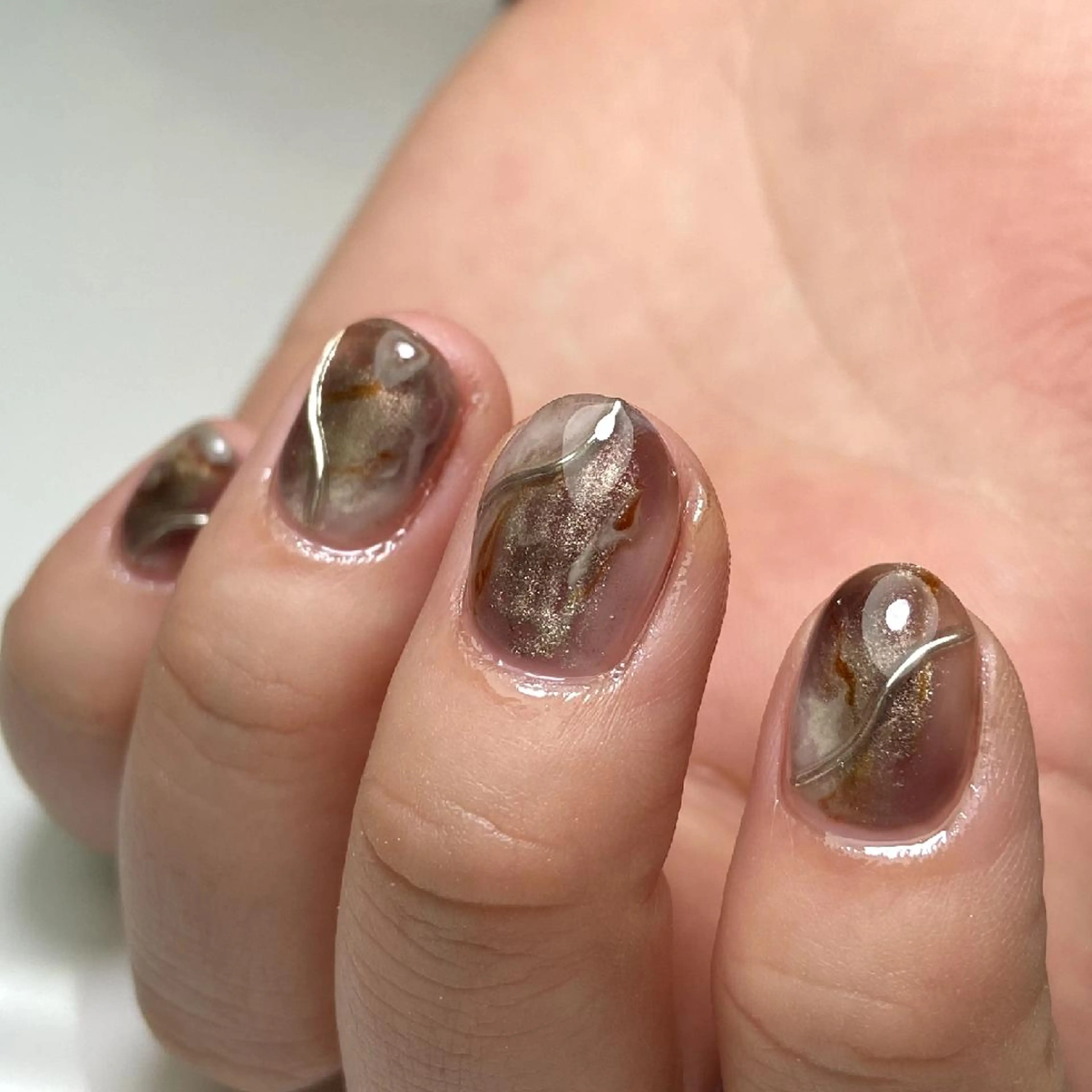 ネイル アートネイル ニュアンスネイル nail salon Lumièreのネイルデザイン