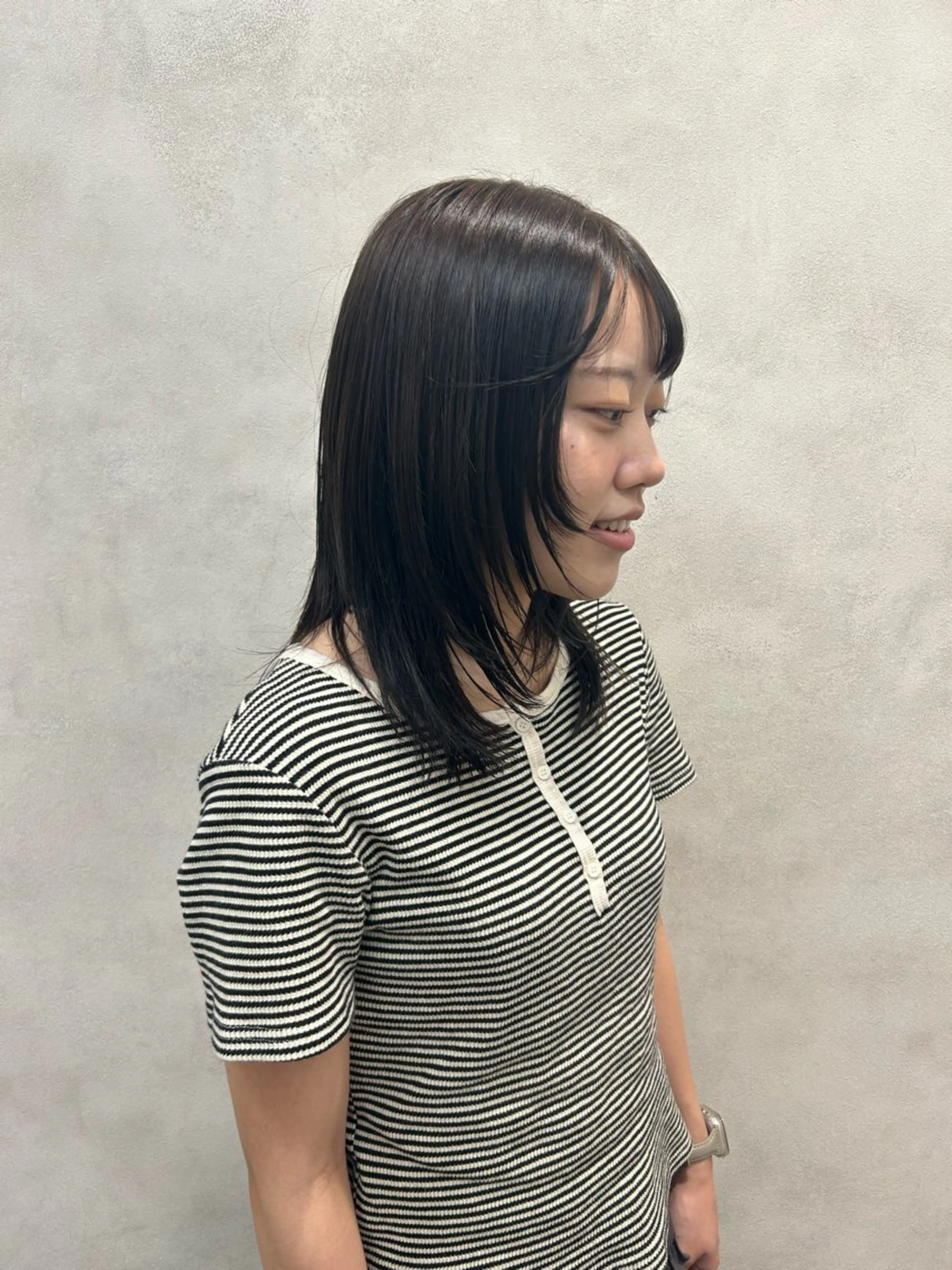 セミロング カラー ベージュカラー 透明感カラー 🍎玉寄 里帆 （タマヨセ リホ）のヘアスタイル