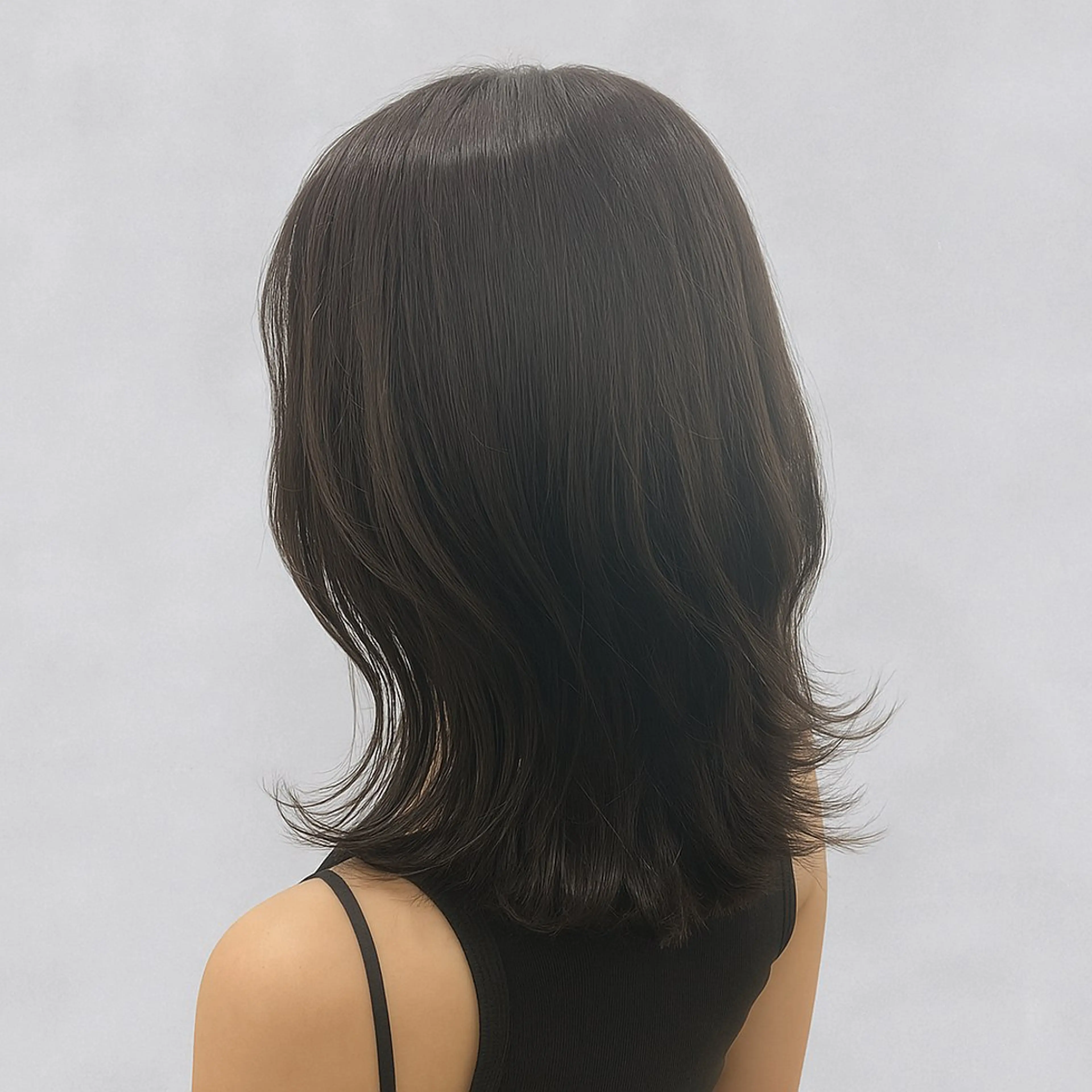 ミディアム ボブレイヤー ミディアムパーマ ミストバング ボブ ハイライト 髪質改善/縮毛矯正/ 美髪/個室/ハラのヘアスタイル