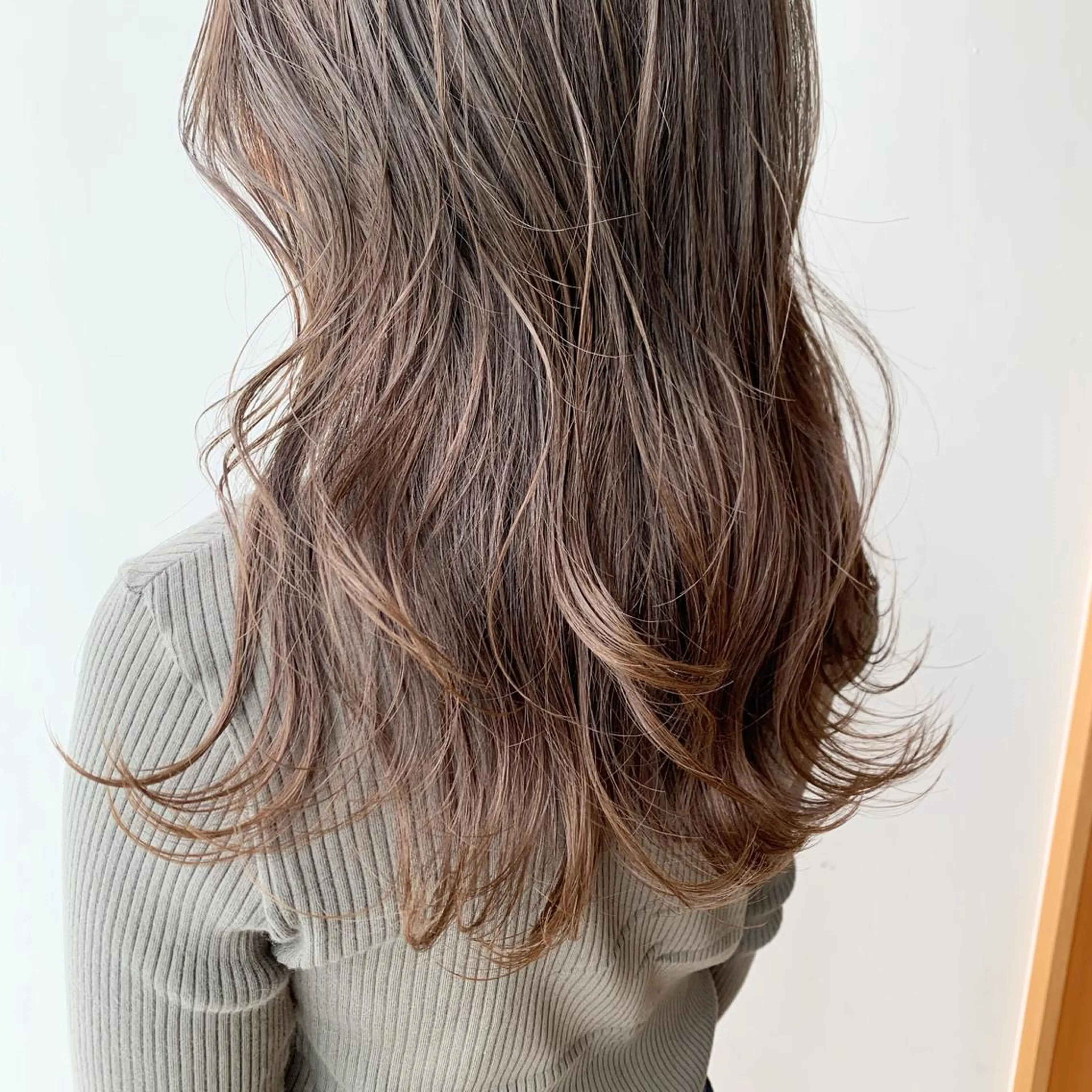 セミロング ヘアカラー フリーランス　美容師 cayocoのヘアスタイル