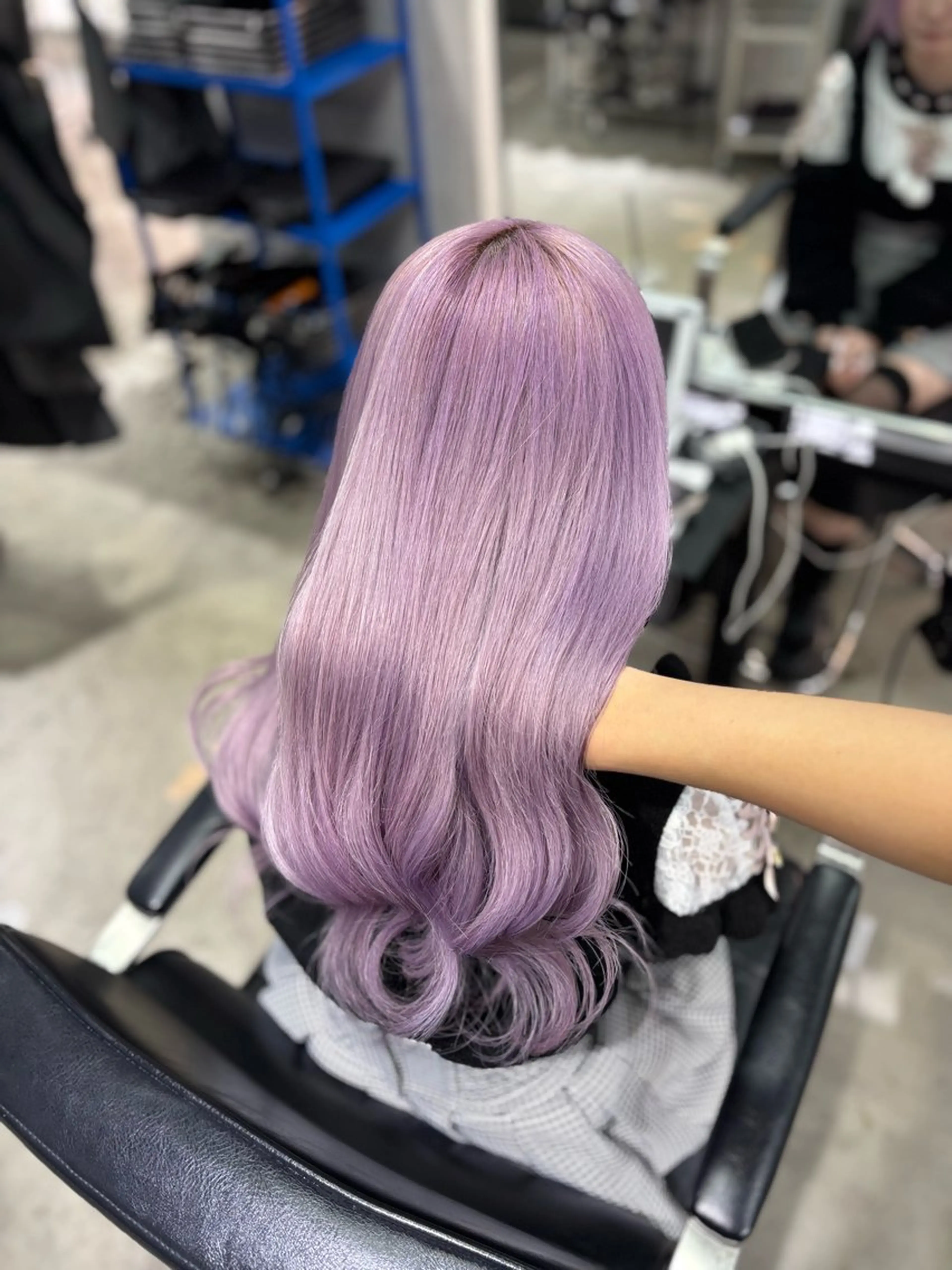 ロング カラー ブリーチ ハイトーンカラー トリートメント ヘアカラー トリートメント 艶髪ハイトーン/ ブロンド/Nagiのヘアスタイル
