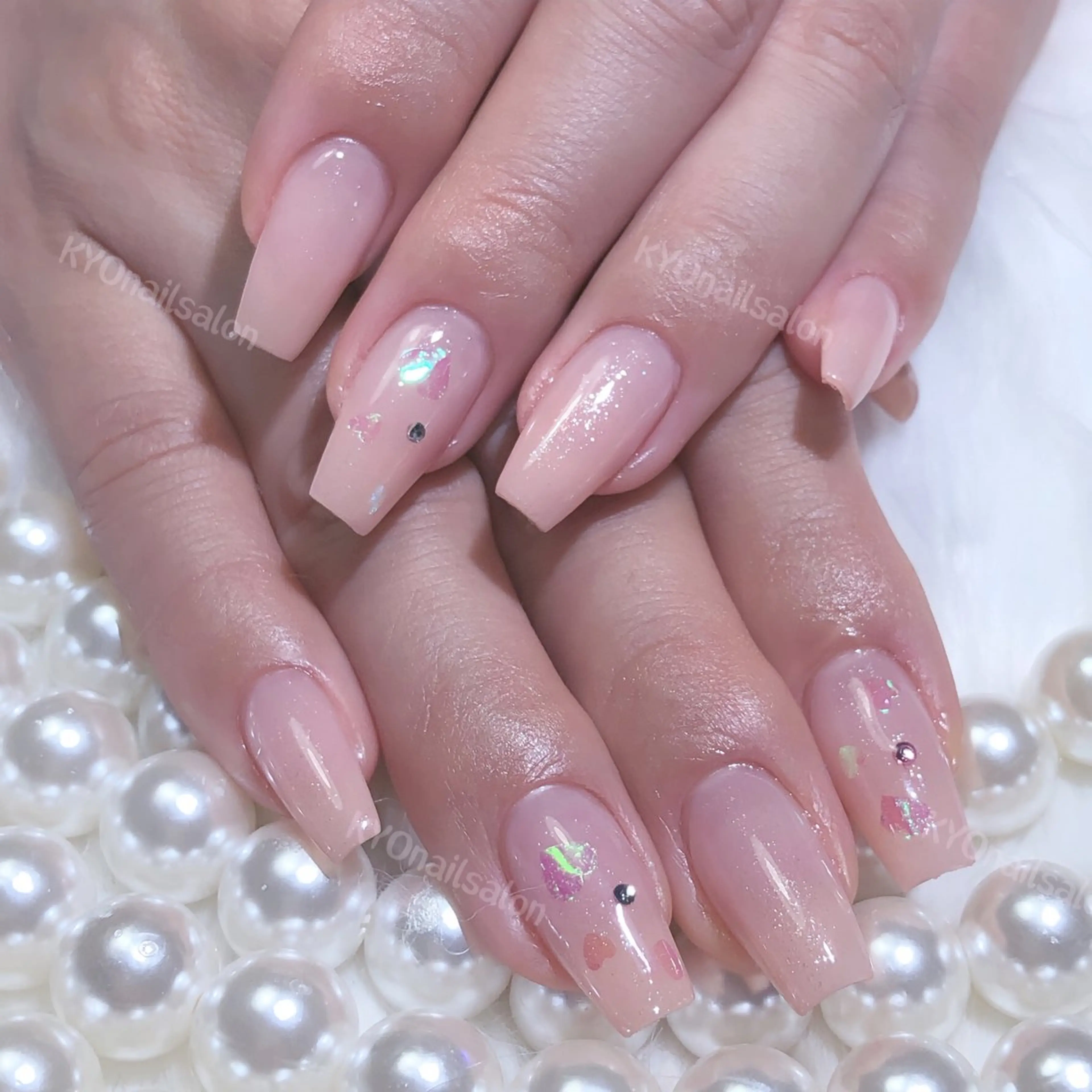 🚀チップ長さ出し🚀持ち込みデザイン¥8500(時間内アート４本まで)の写真