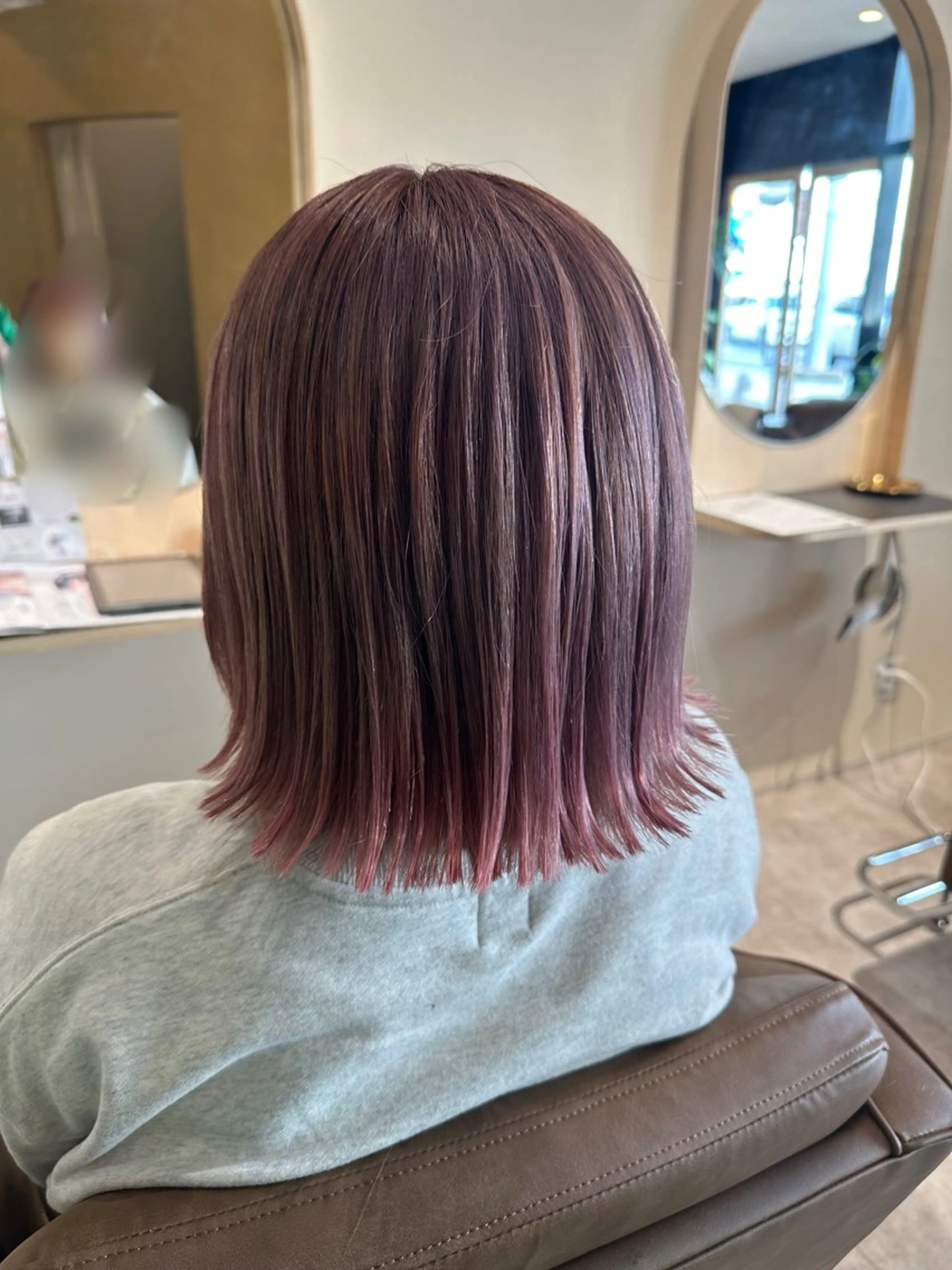 カラー ピンクカラー カット ヘアカラー 高橋 那美のヘアスタイル