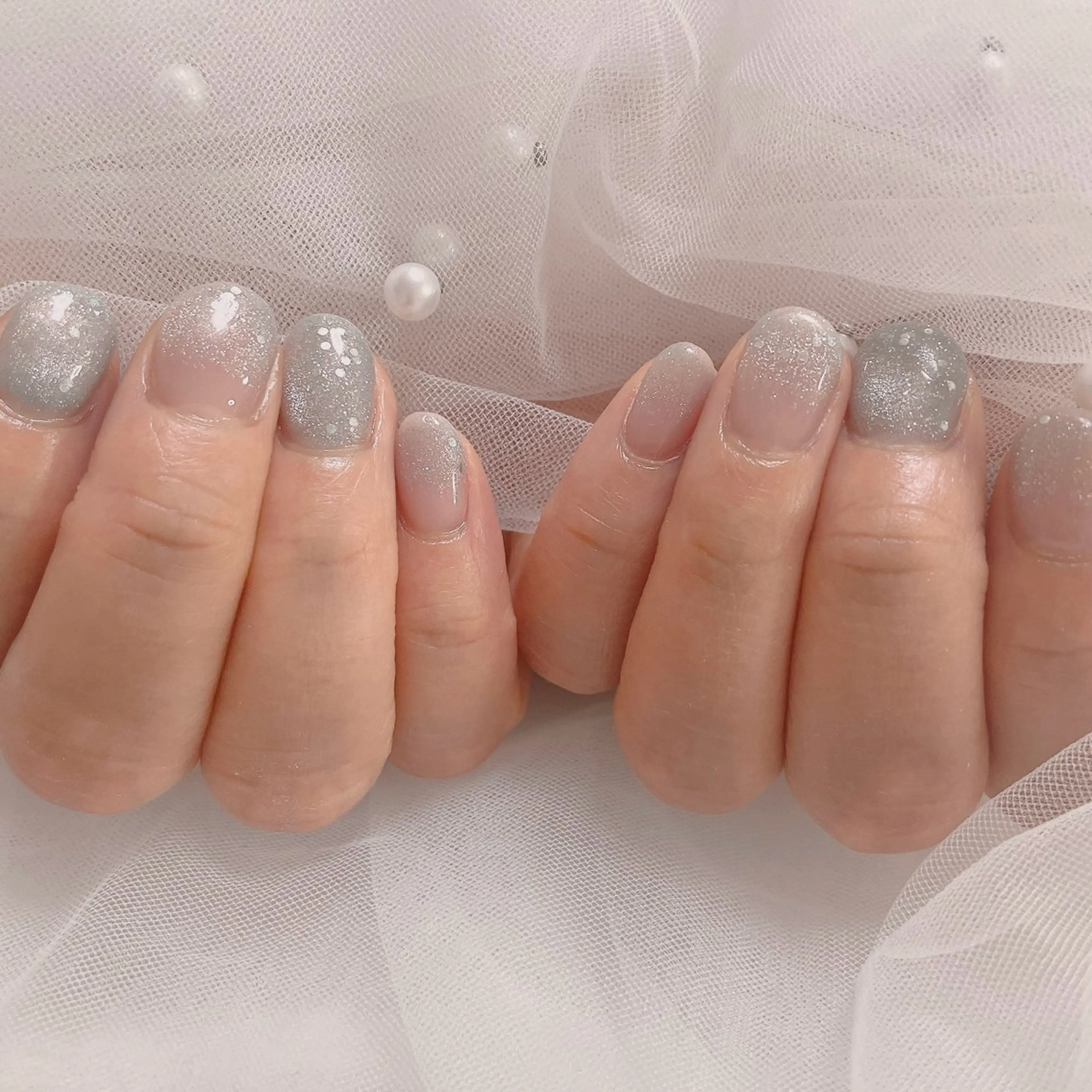 ネイル グラデーション マグネットネイル ワンカラーネイル ハンドネイル ネイルサロン なっちゃん(古千谷)のネイルデザイン