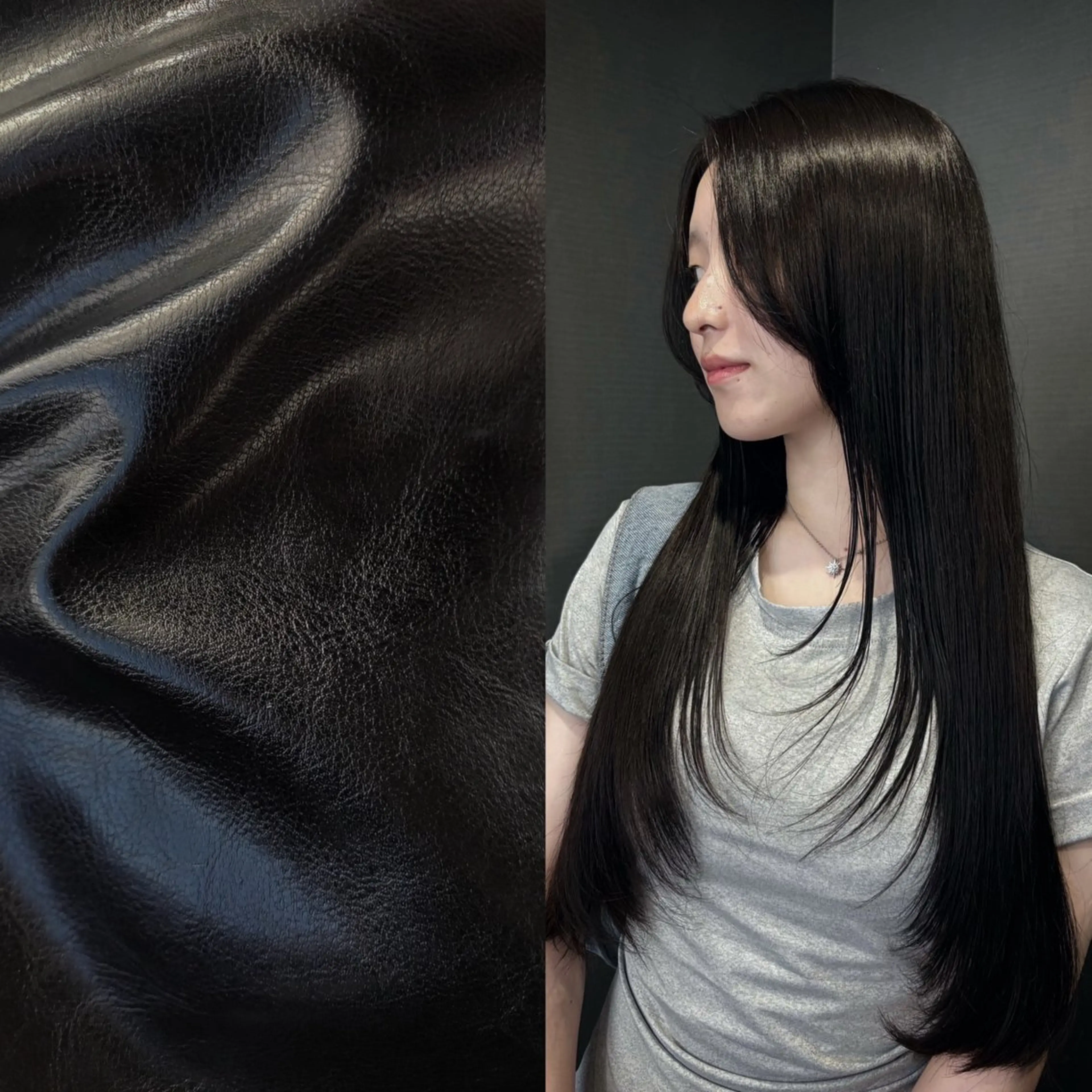 ロング ヘアカラー トリートメント 彩名/透明感カラー/ レイヤーカットのヘアスタイル