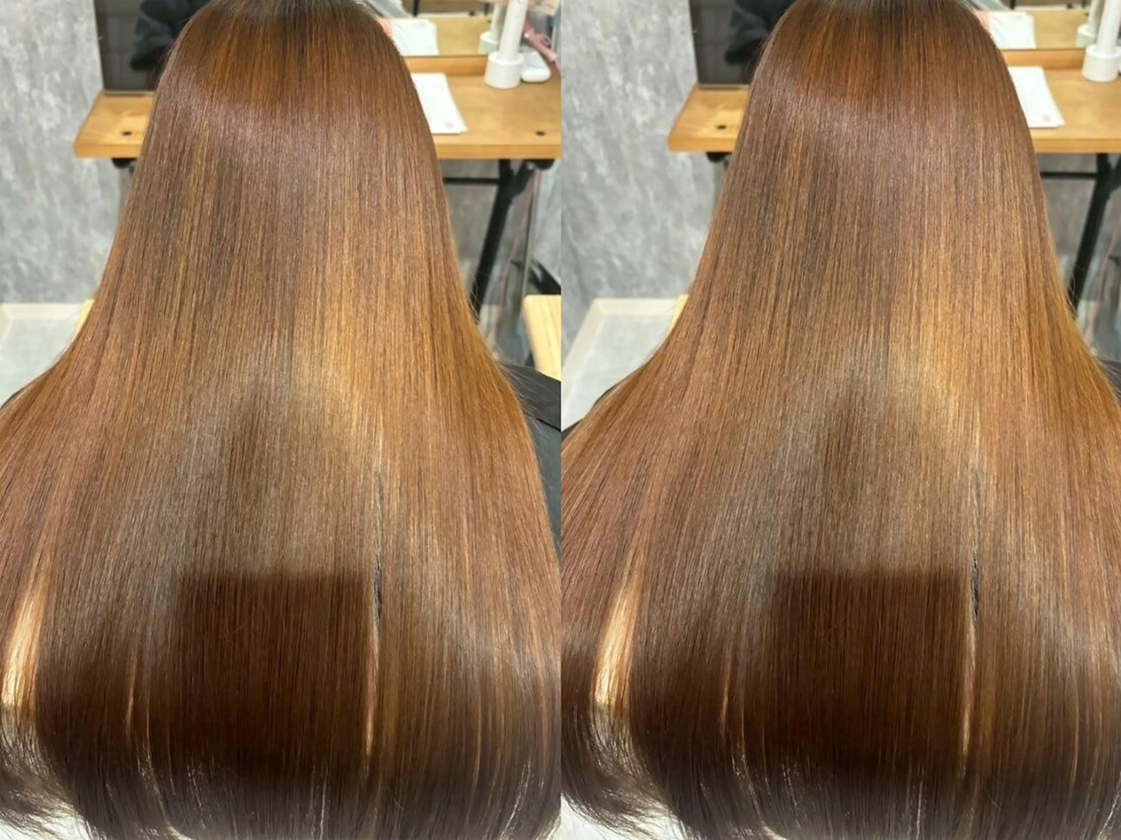 ロング 髪質改善 ヘアカラー トリートメント KAEDE💖 縮毛矯正/艶カラーのヘアスタイル