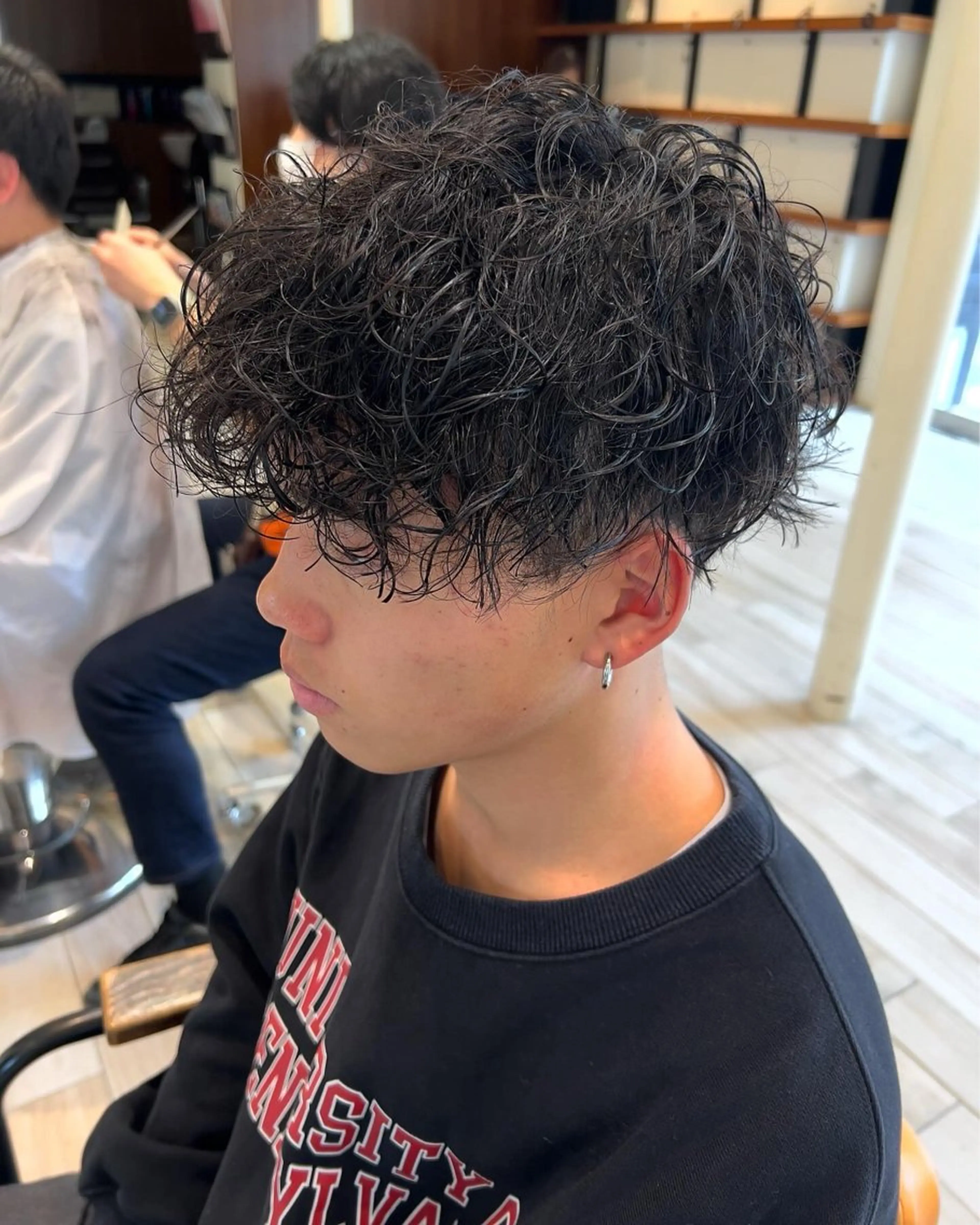 《メンズ限定》カット＋ハードパーマ＋ケアスチームの写真