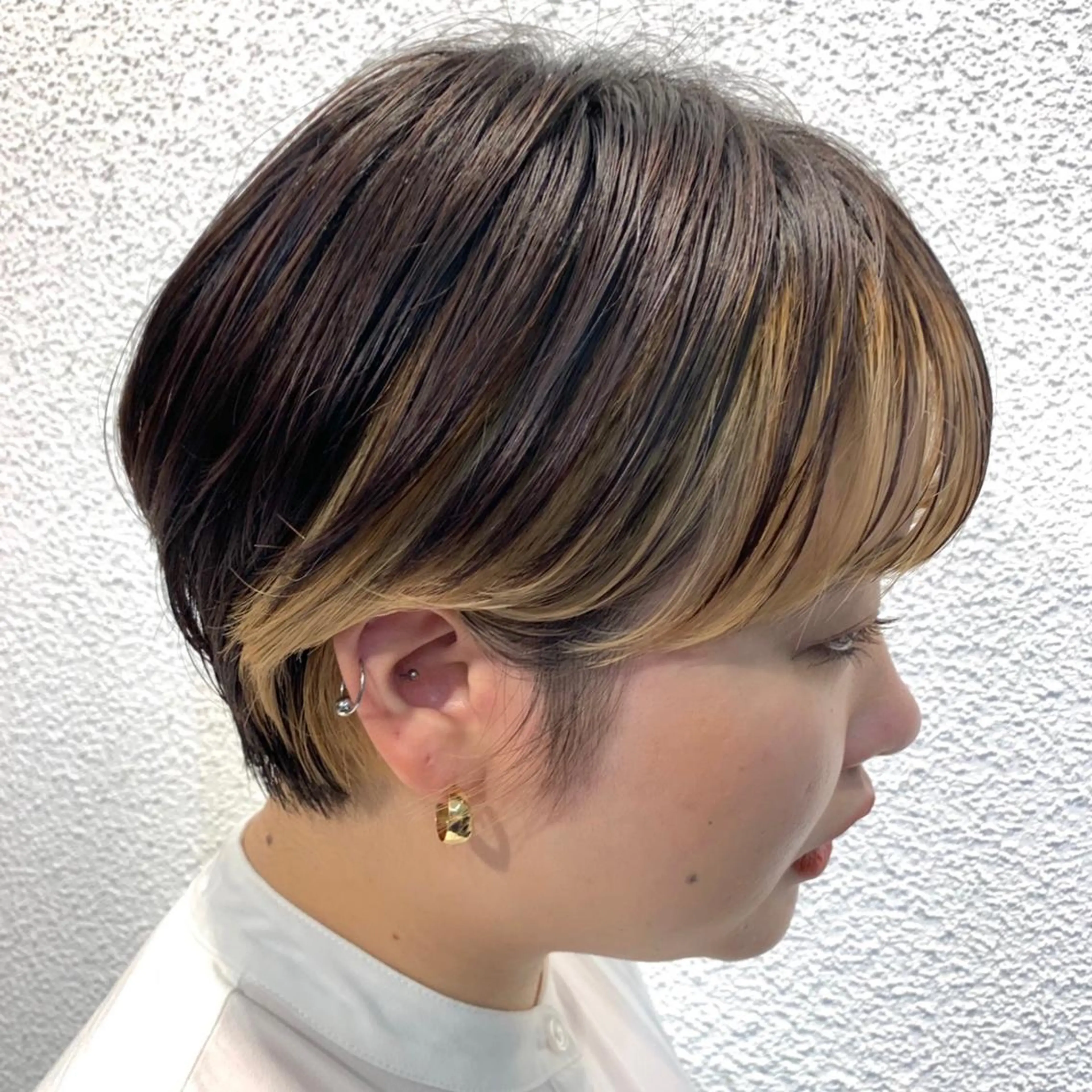 ショート カラー ミストバング  フェイスフレーミング 韓国ヘア /男女☘️ 細江 美紅のヘアスタイル