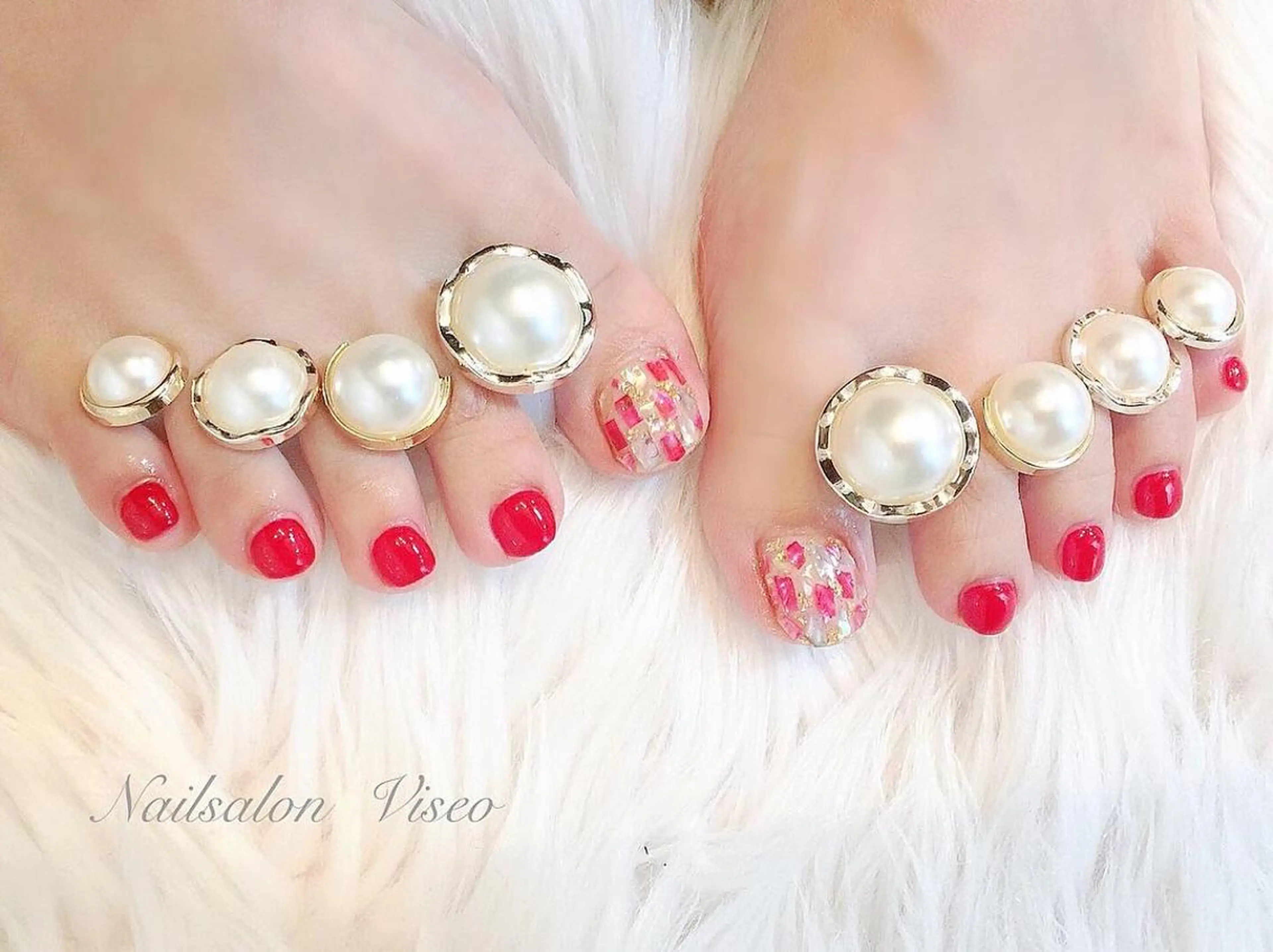 ネイル フットネイル Viseo《6週間 長持ちパラジェル》のネイルデザイン