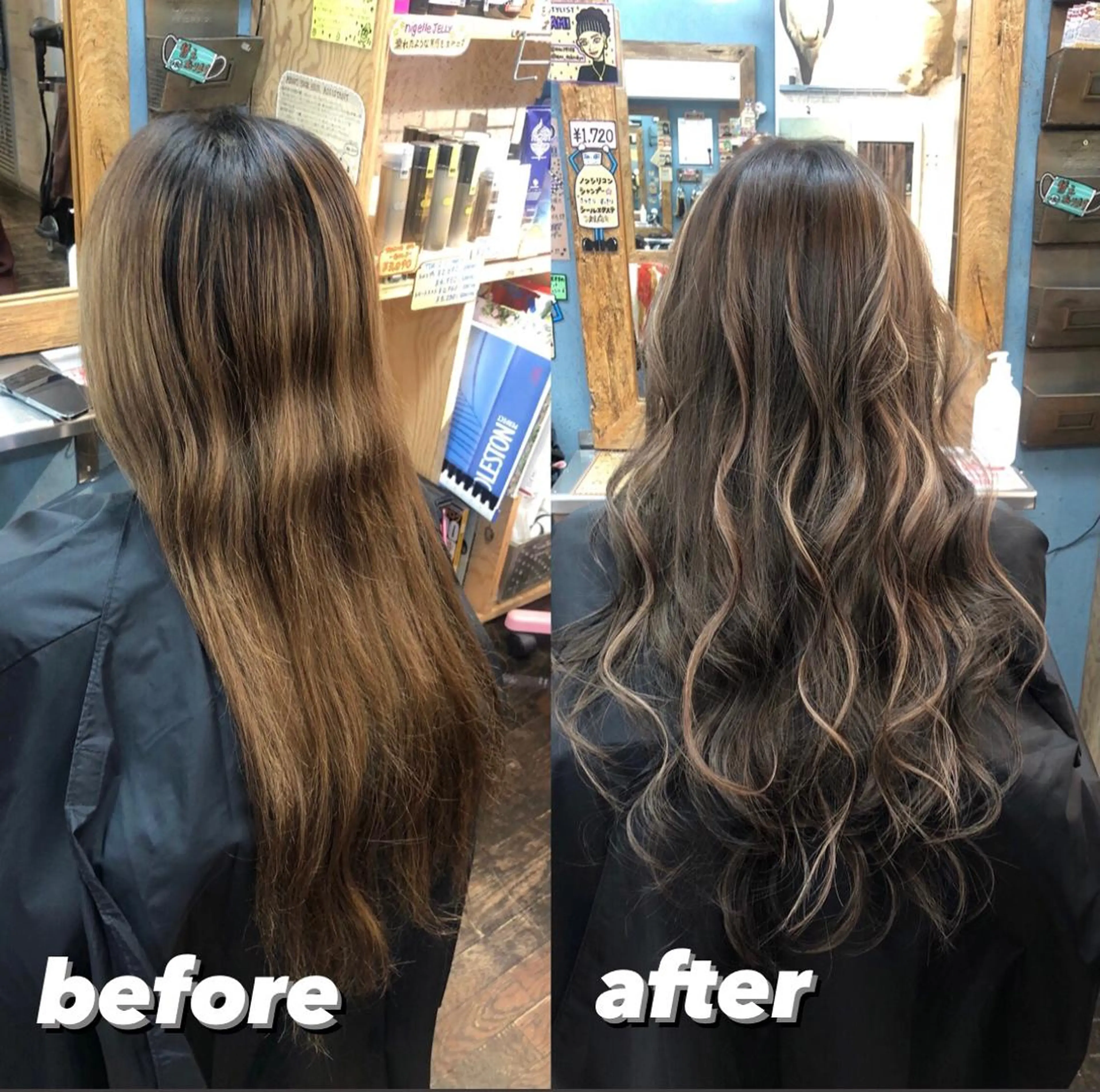 セミロング 美魔女 美容師NAOのヘアスタイル