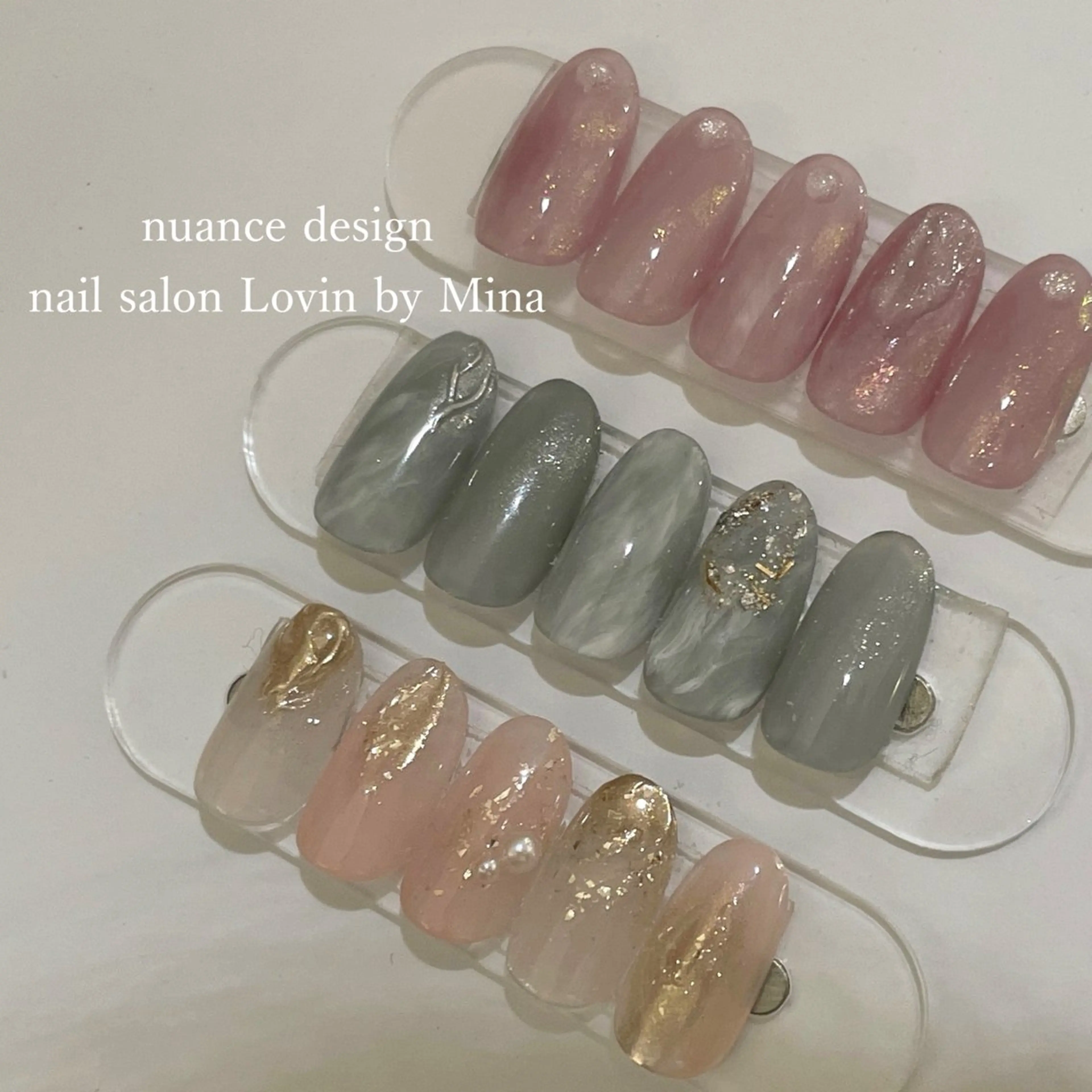 ネイル ジェルネイル マグネットネイル ミラーネイル ニュアンスネイル オフィスネイル k-two nailのネイルデザイン