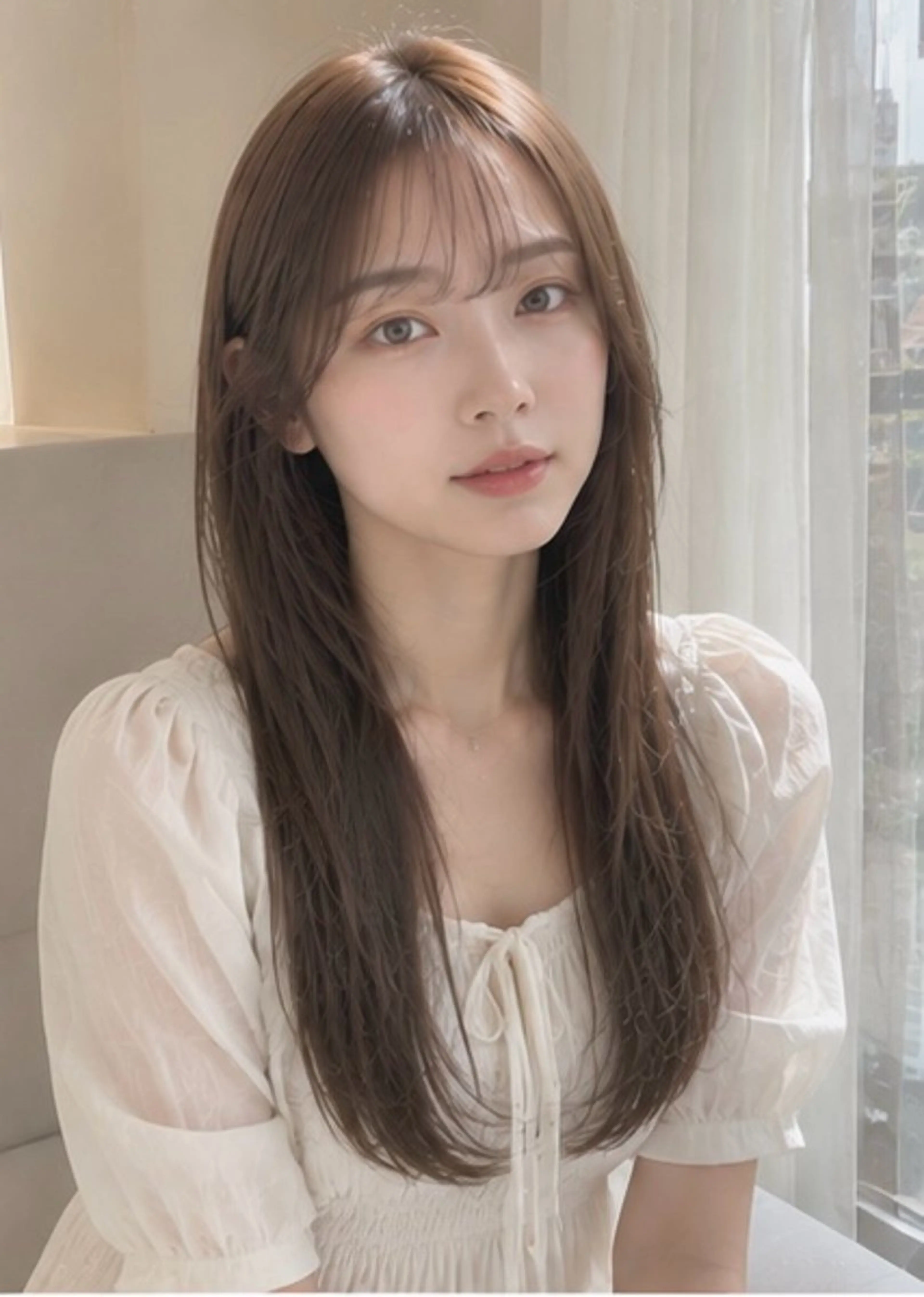 ロング カラー カット ヘアカラー トリートメント Garden 浅草蔵前のヘアスタイル