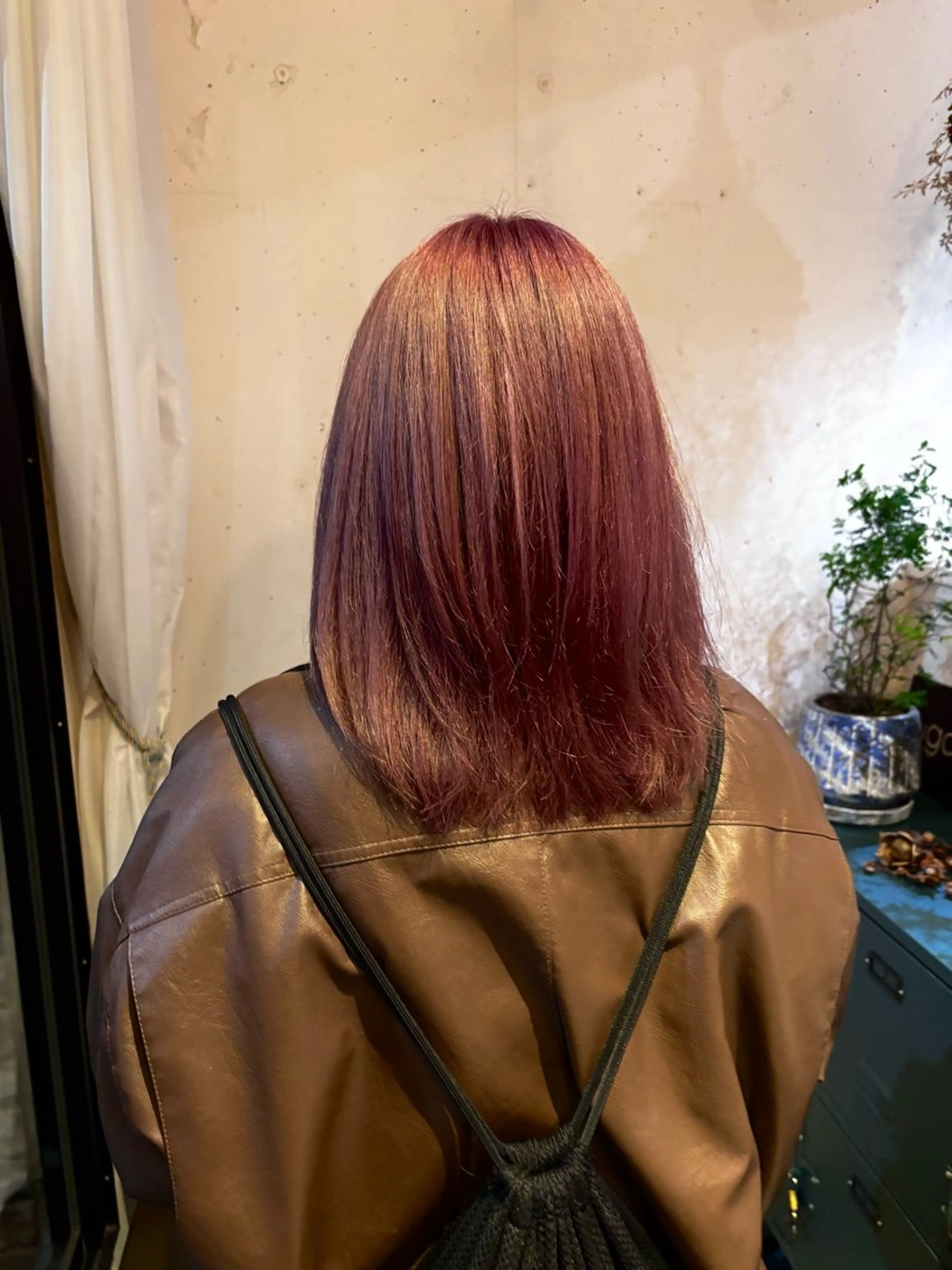 ミディアム カラー ラベンダーカラー ピンクカラー ピンクラベンダー ヘアカラー 🍒サクラ🍒 /透明感カラー/艶髪のヘアスタイル