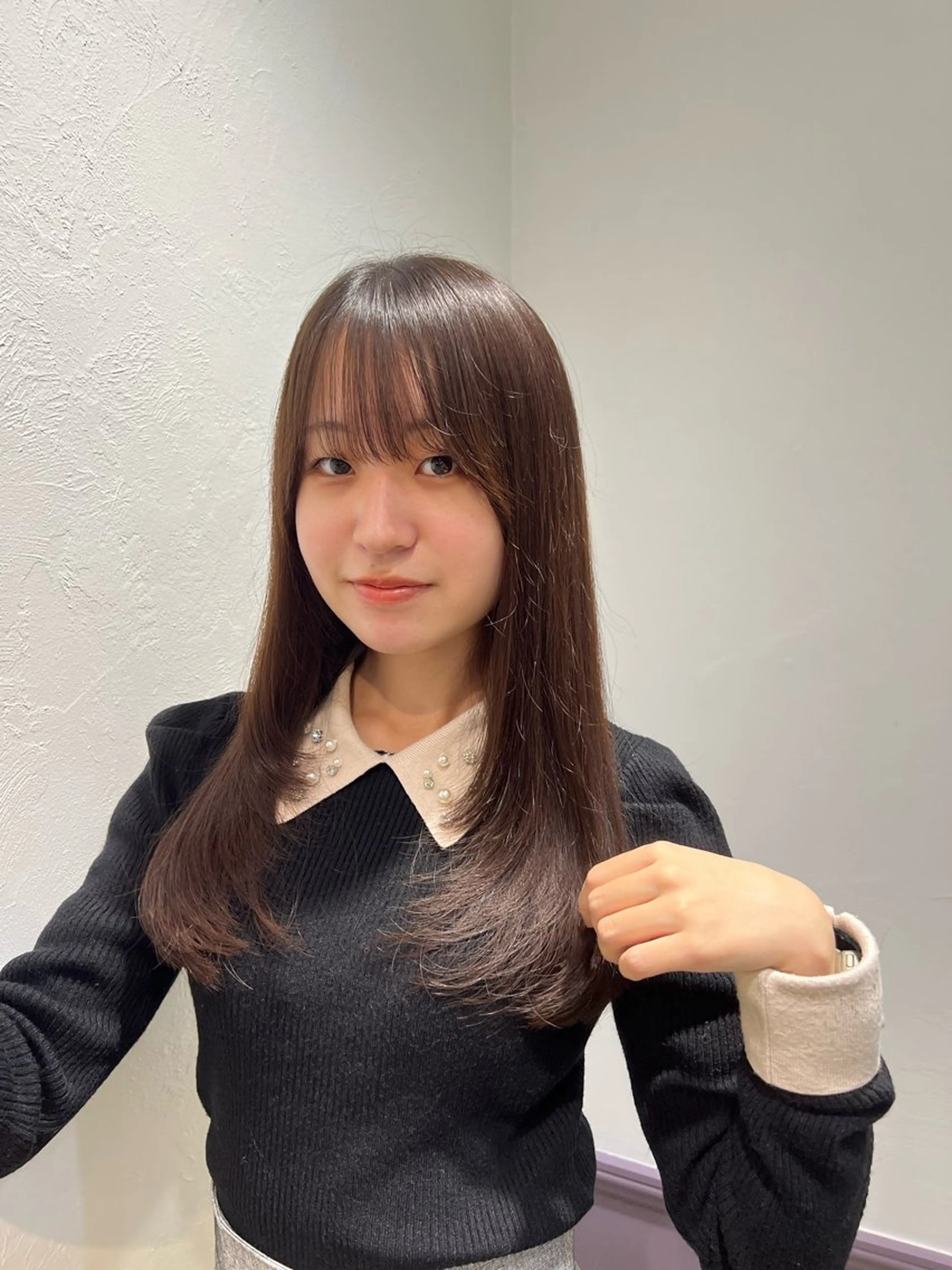 カット➕ケアカラー➕艶トリートメント🎀🤍の写真