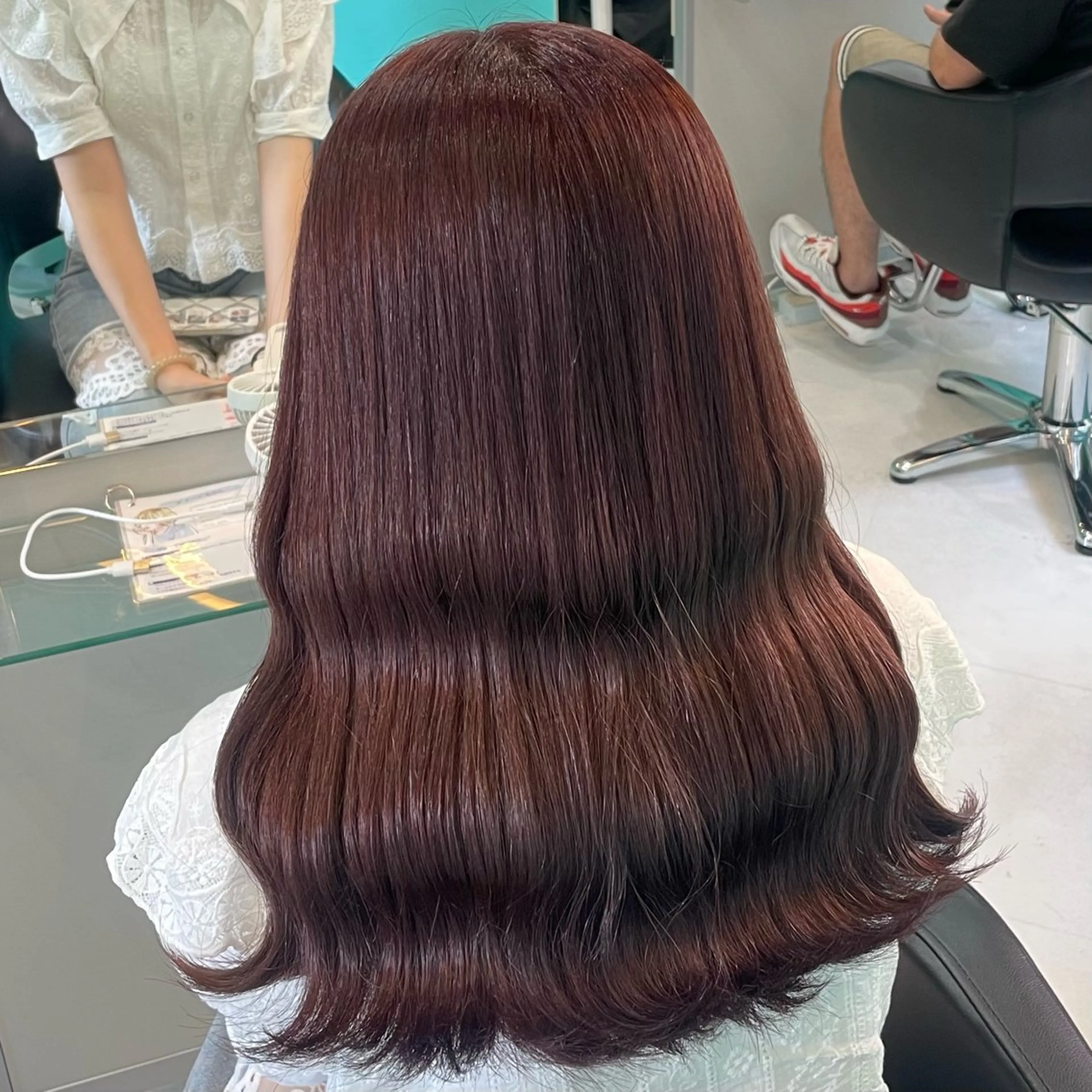 セミロング カラー ブラウンカラー ピンクカラー ピンクブラウン カット ヘアカラー トリートメント デザインカラー/ ボブ/Natsukiのヘアスタイル