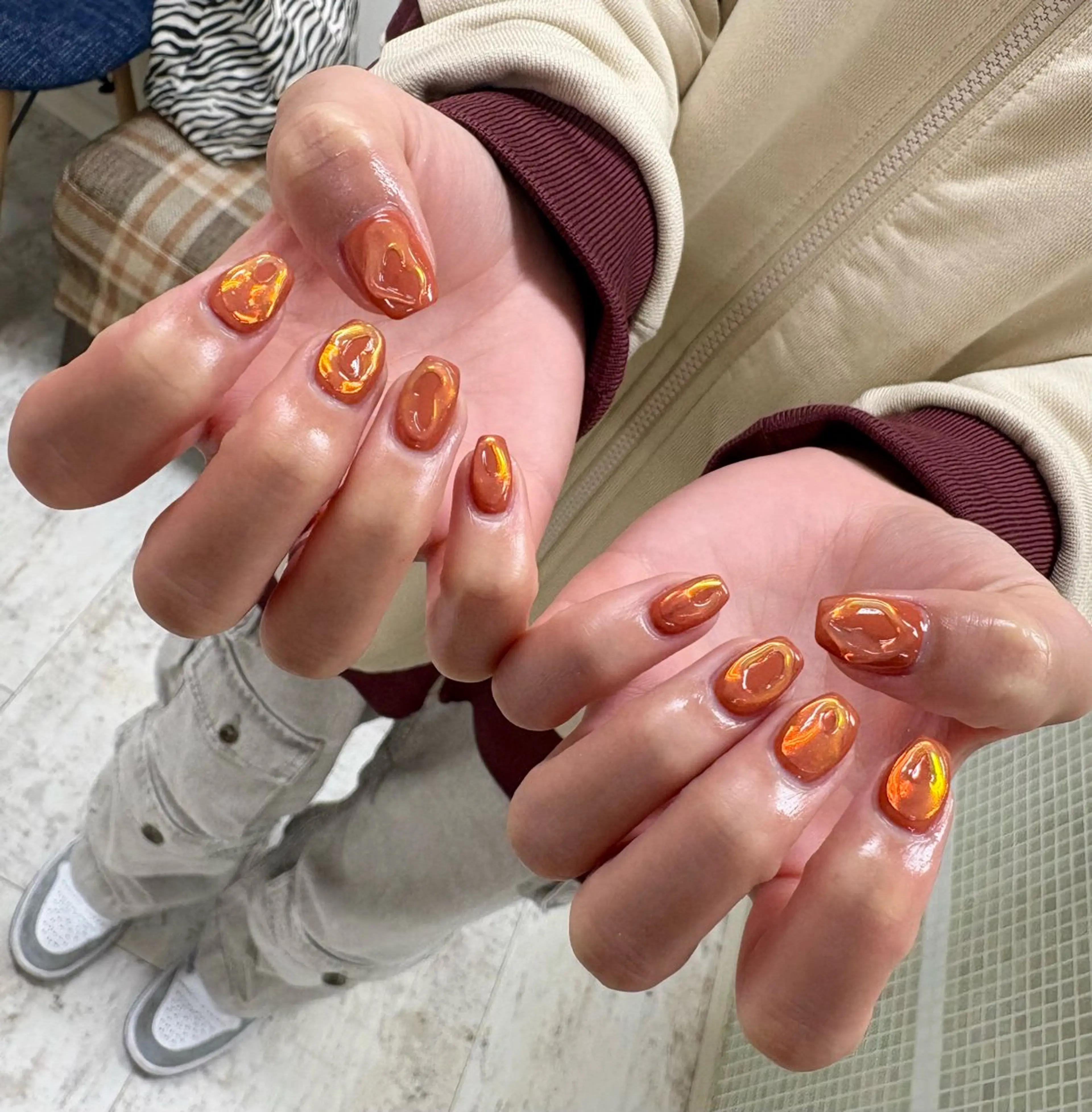 ネイル 持ち込み 吉田 里菜のネイルデザイン