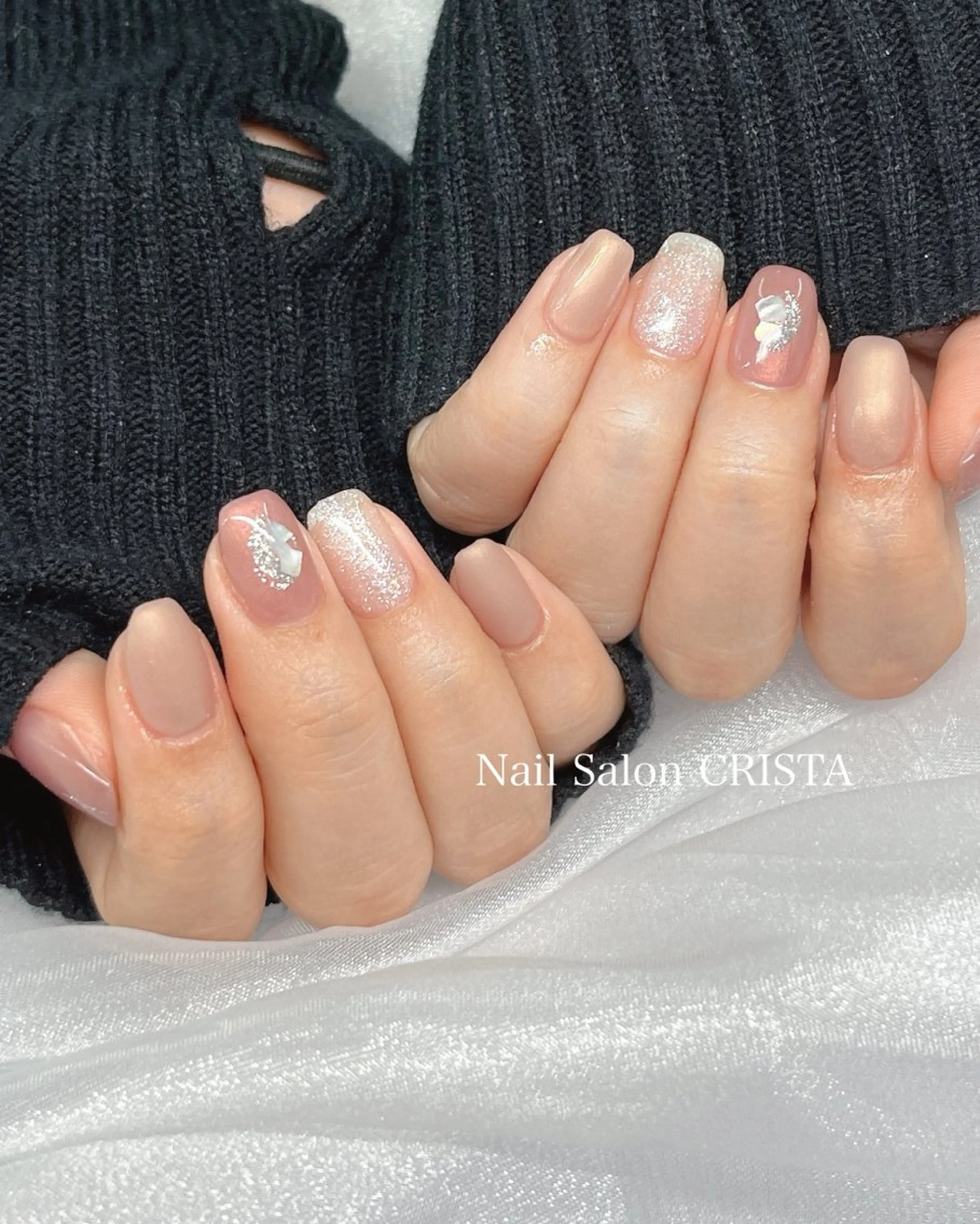 ネイル アートネイル シンプルネイル ハンドネイル CRISTA 🤍ヒナタのネイルデザイン