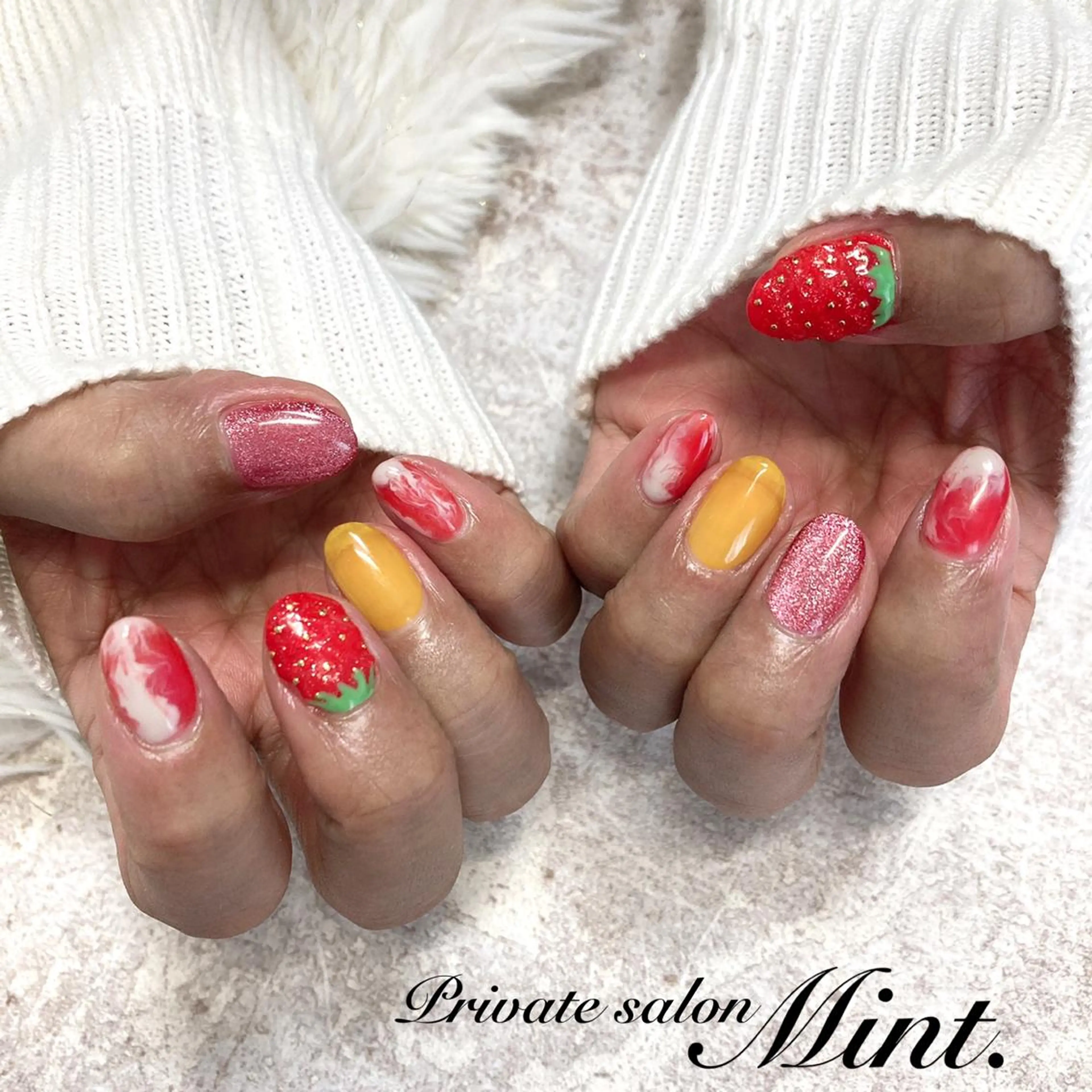 ショート ネイル ジェルネイル ハンドネイル Mint. nailのネイルデザイン