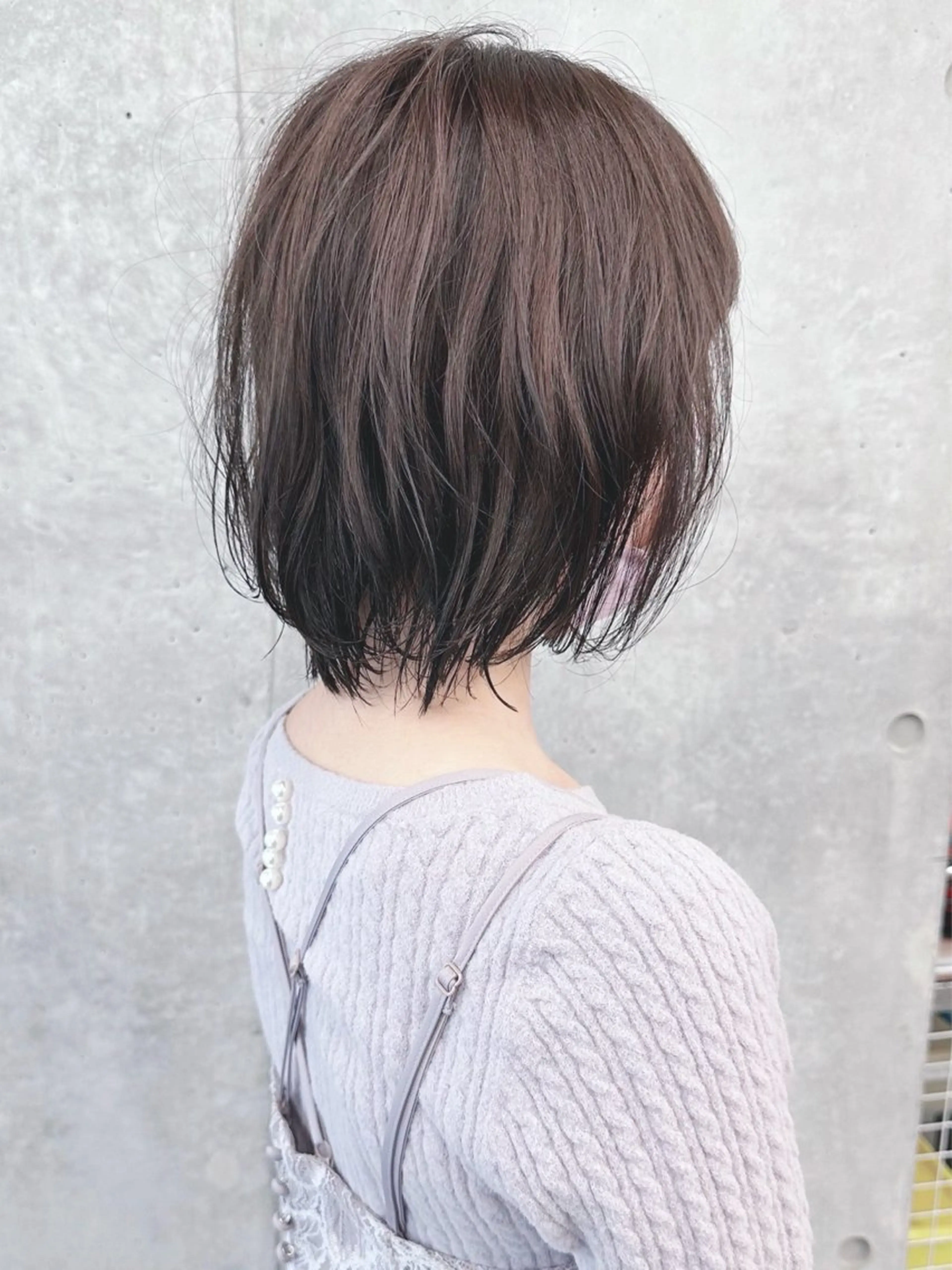 ショート カラー カット ヘアカラー トリートメント ボブ/ゆるふわ ボブパーマ/とういのヘアスタイル