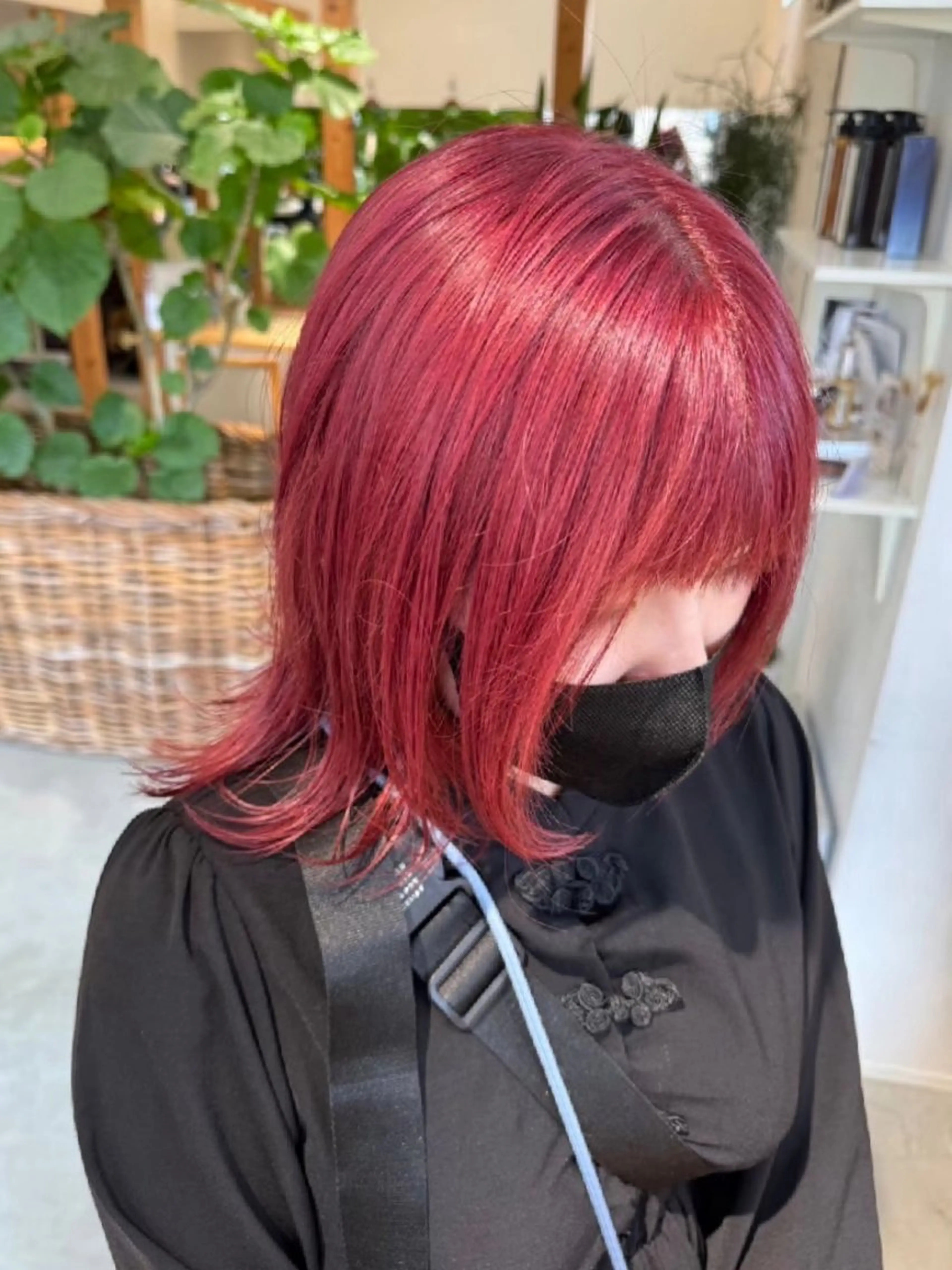 カラー ミディアム ピンクカラー ヘアカラー IPPO アカデミーのヘアスタイル