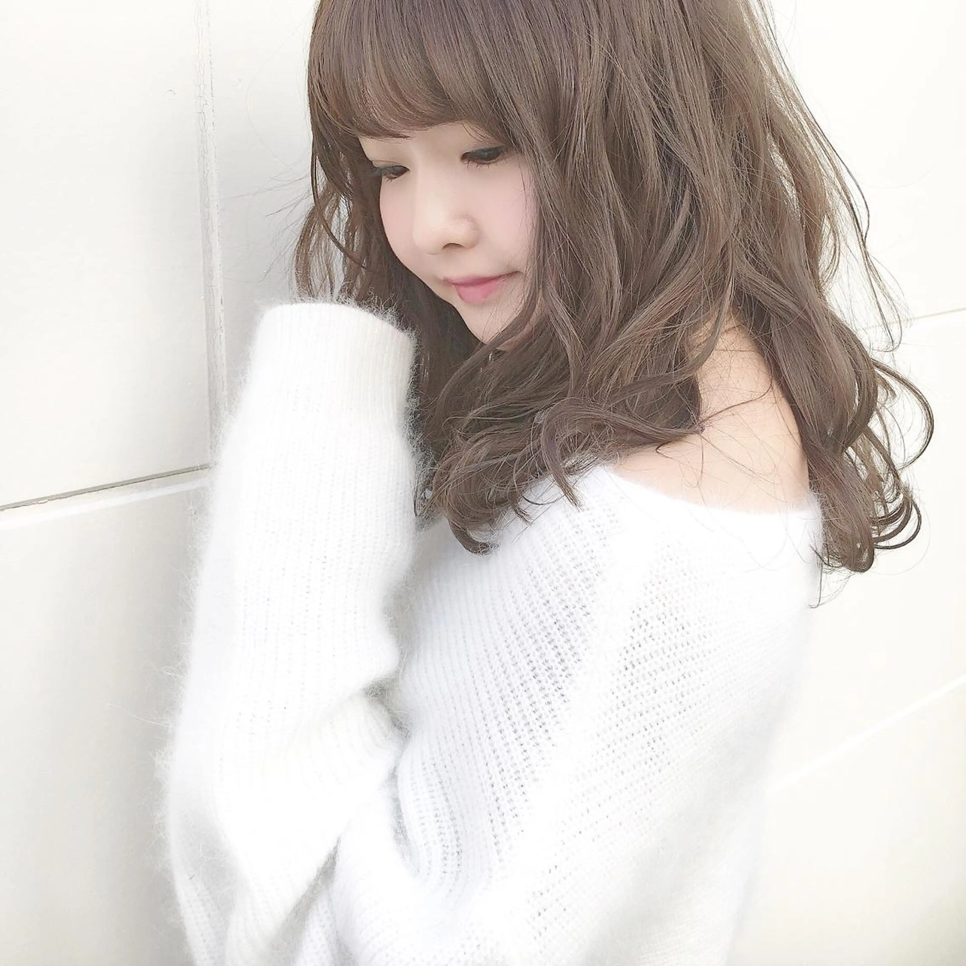 ロング カラー ヘアアレンジ 榎園 由美のヘアスタイル