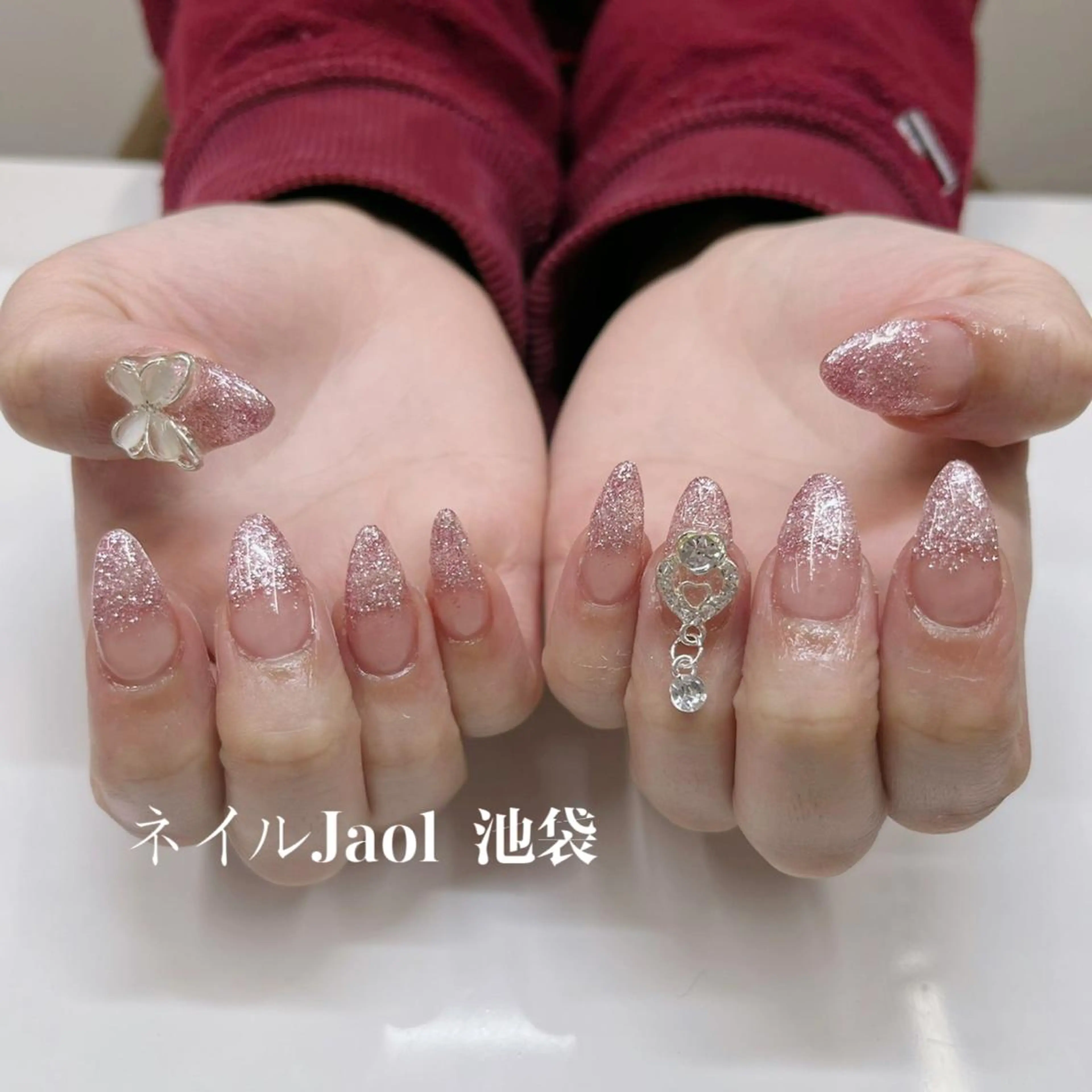 ロング ハンドネイル ネイルJaol 池袋のネイルデザイン