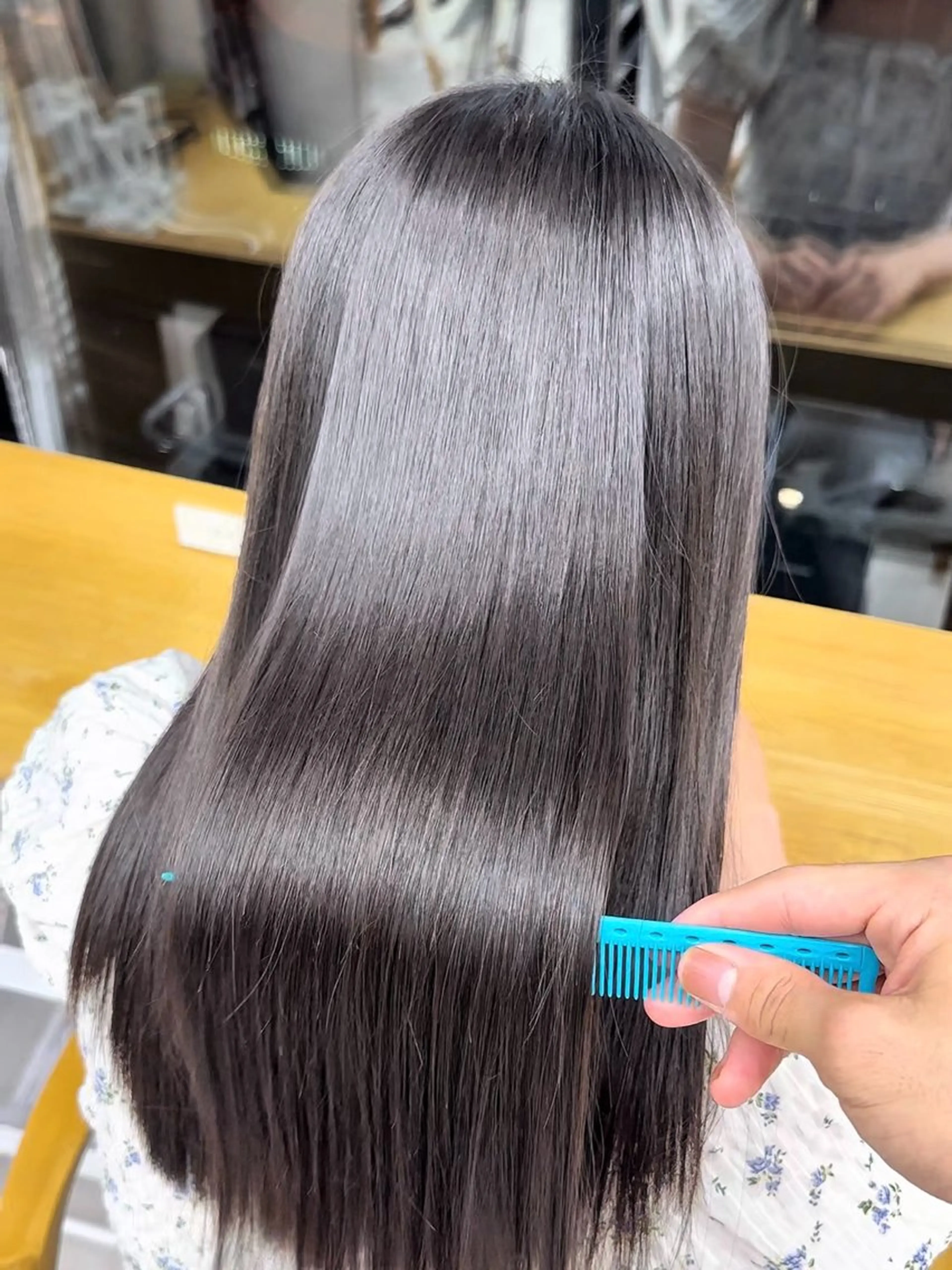 ロング 縮毛矯正 縮毛矯正 てらしぃ /名古屋美容師のヘアスタイル