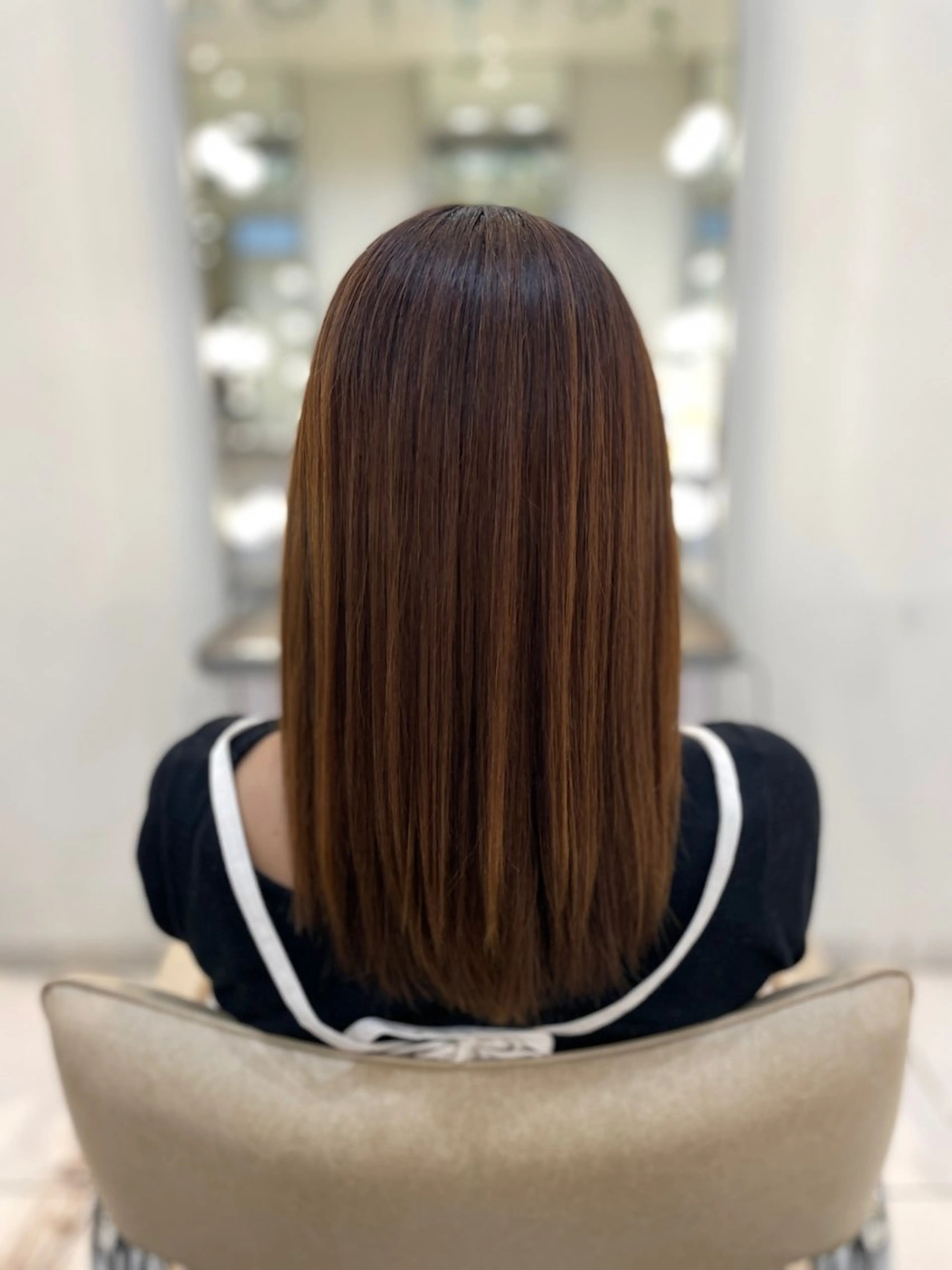 セミロング ショートボブ セミロングパーマ ボブ くせ毛 髪質改善 髪質改善専門 YOSHIのヘアスタイル