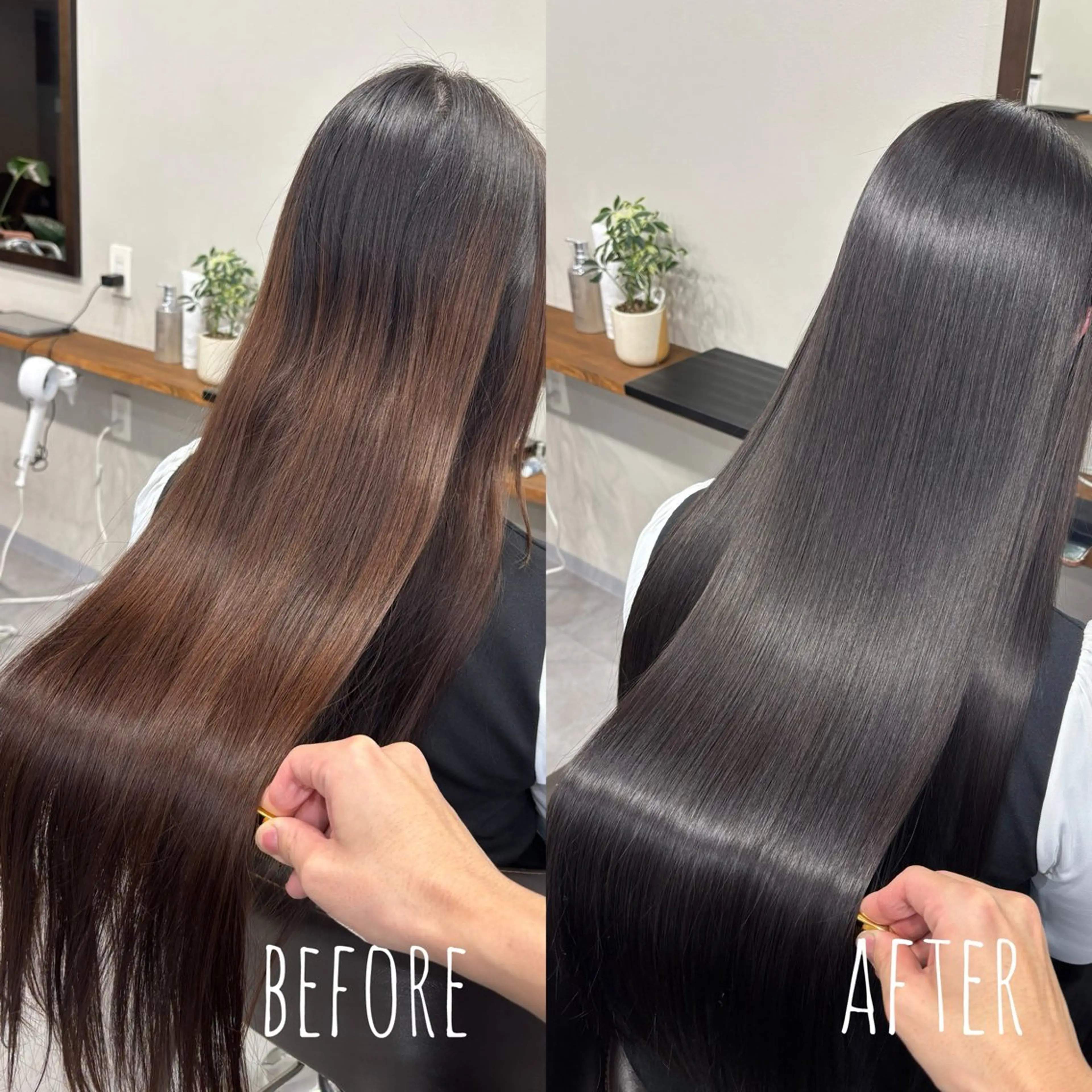 ロング カット ヘアカラー トリートメント 縮毛矯正、髪質改善／ 松田 龍之介のヘアスタイル